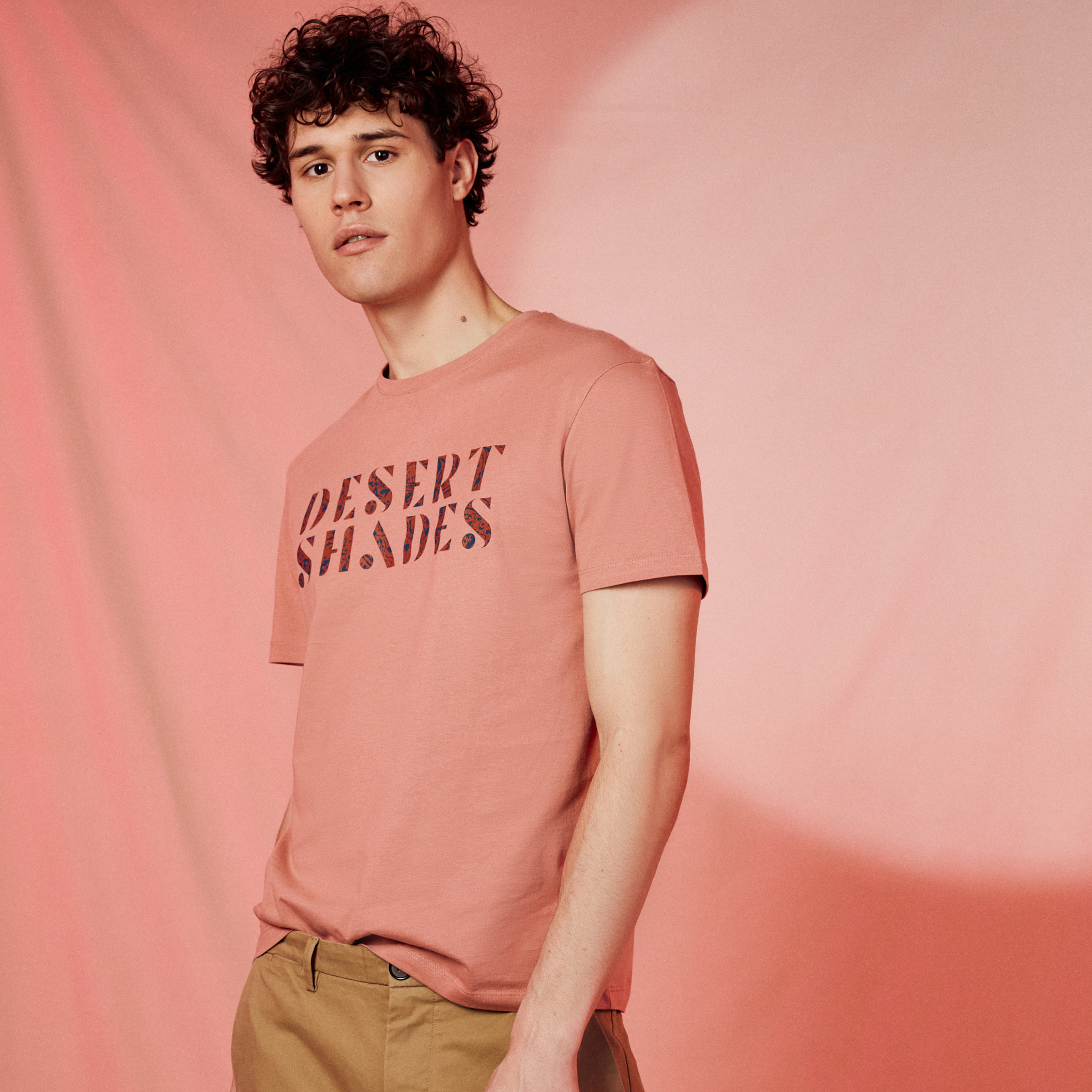 tee shirt homme rose