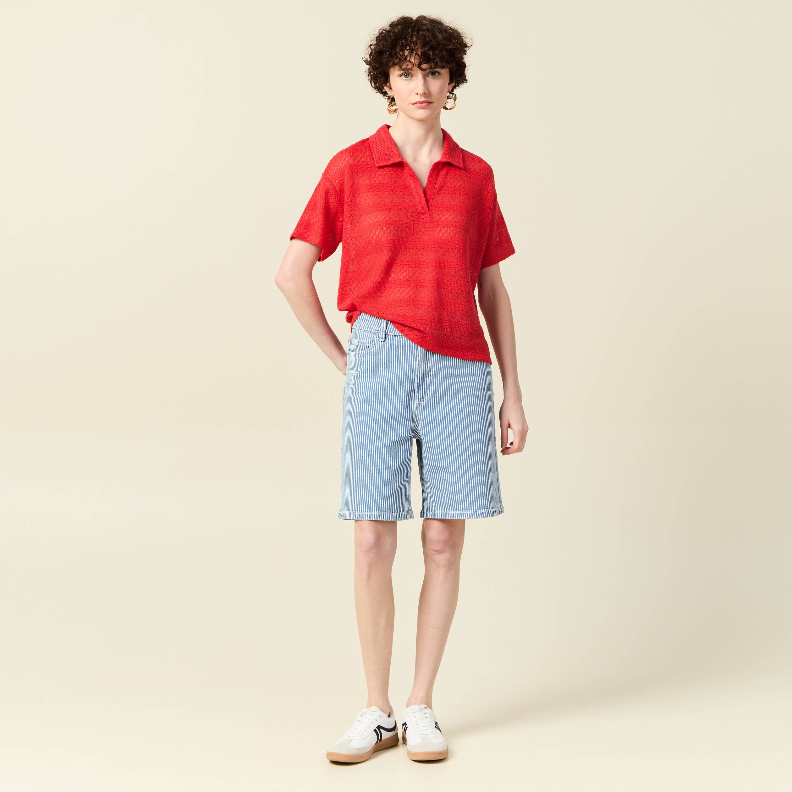 t shirt manches courtes rouge femme T-shirt manches courtes rouge femme