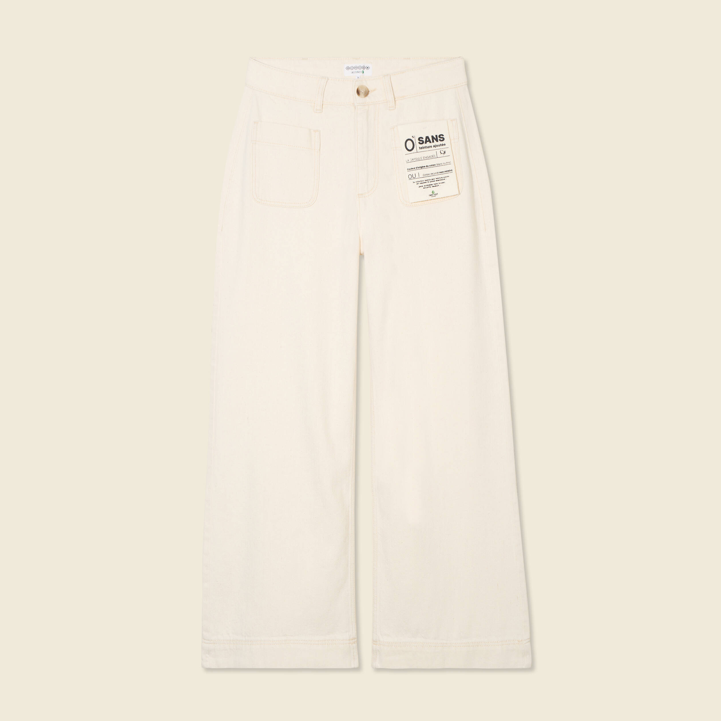 pantalon large denim blanc femme Pantalon large denim blanc femme