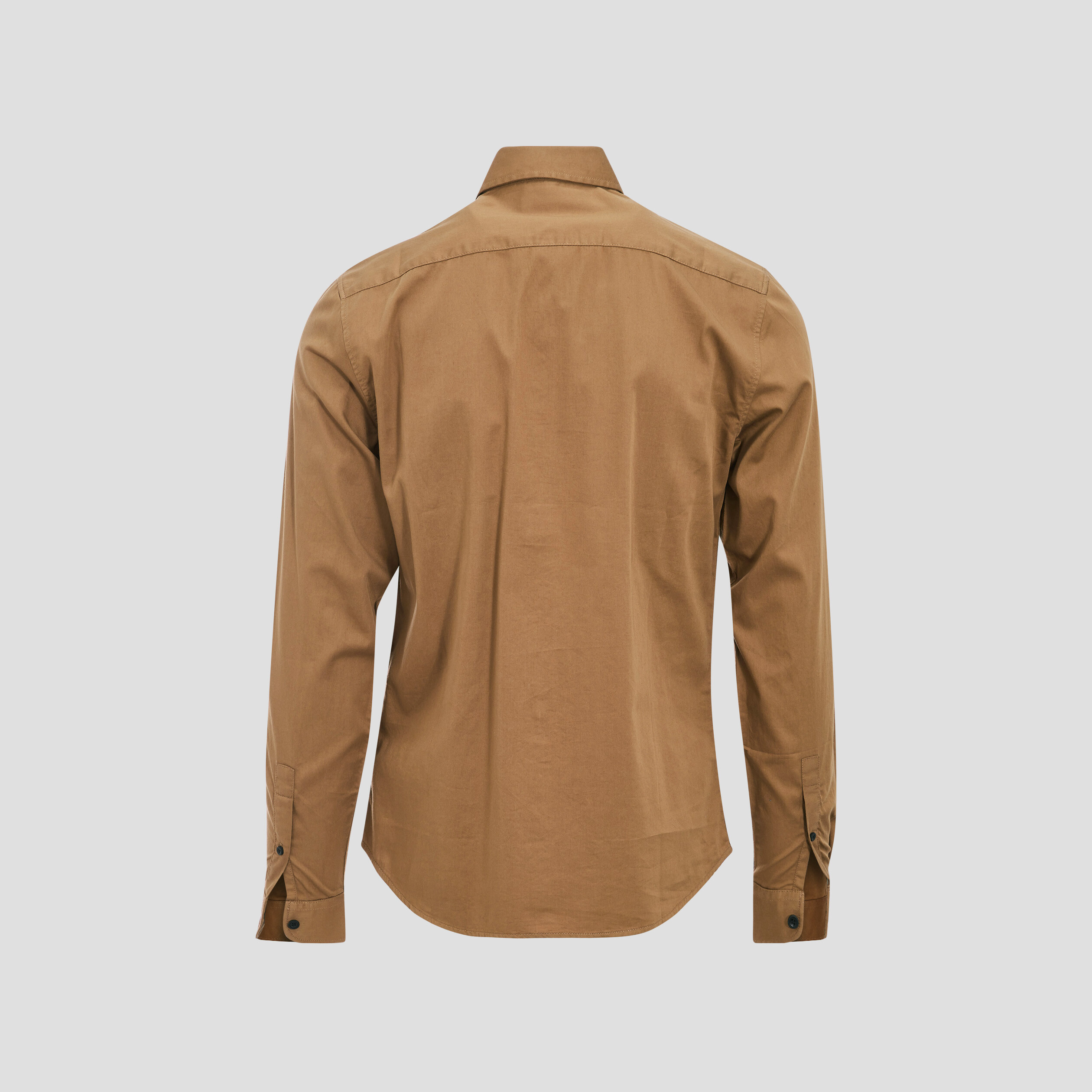Chemise manches longues vert kaki homme