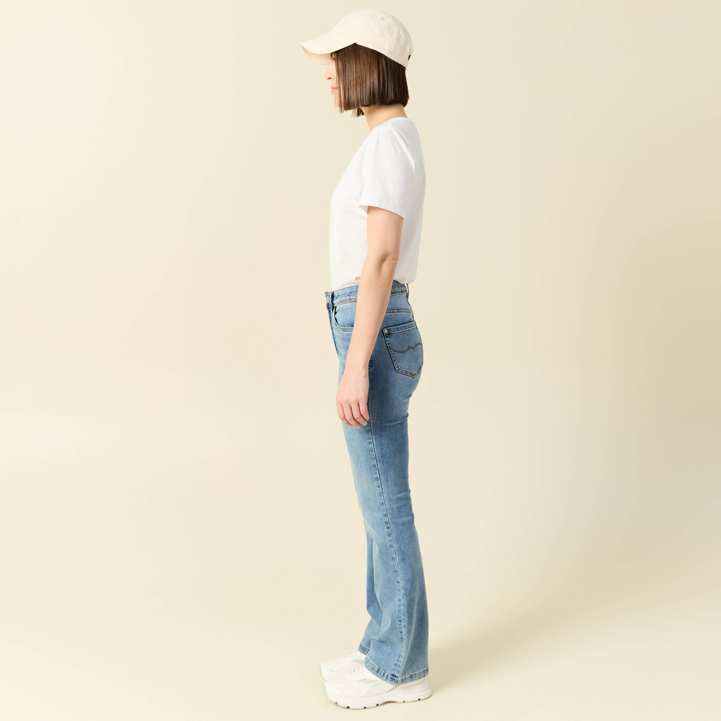 jeans yoko bootcut denim used femme Jeans Yoko - bootcut denim used femme