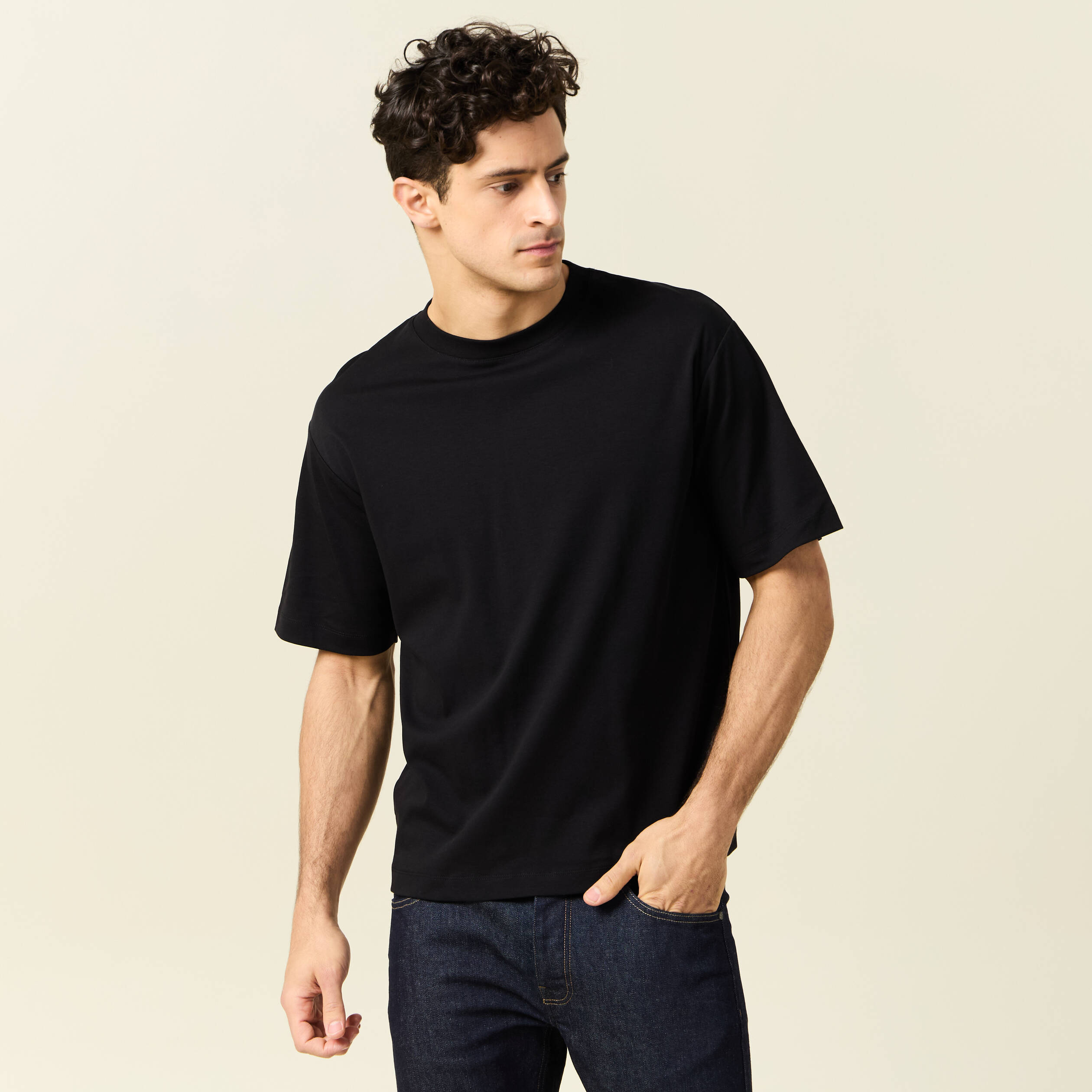 t shirt manches courtes noir homme T-shirt manches courtes noir homme