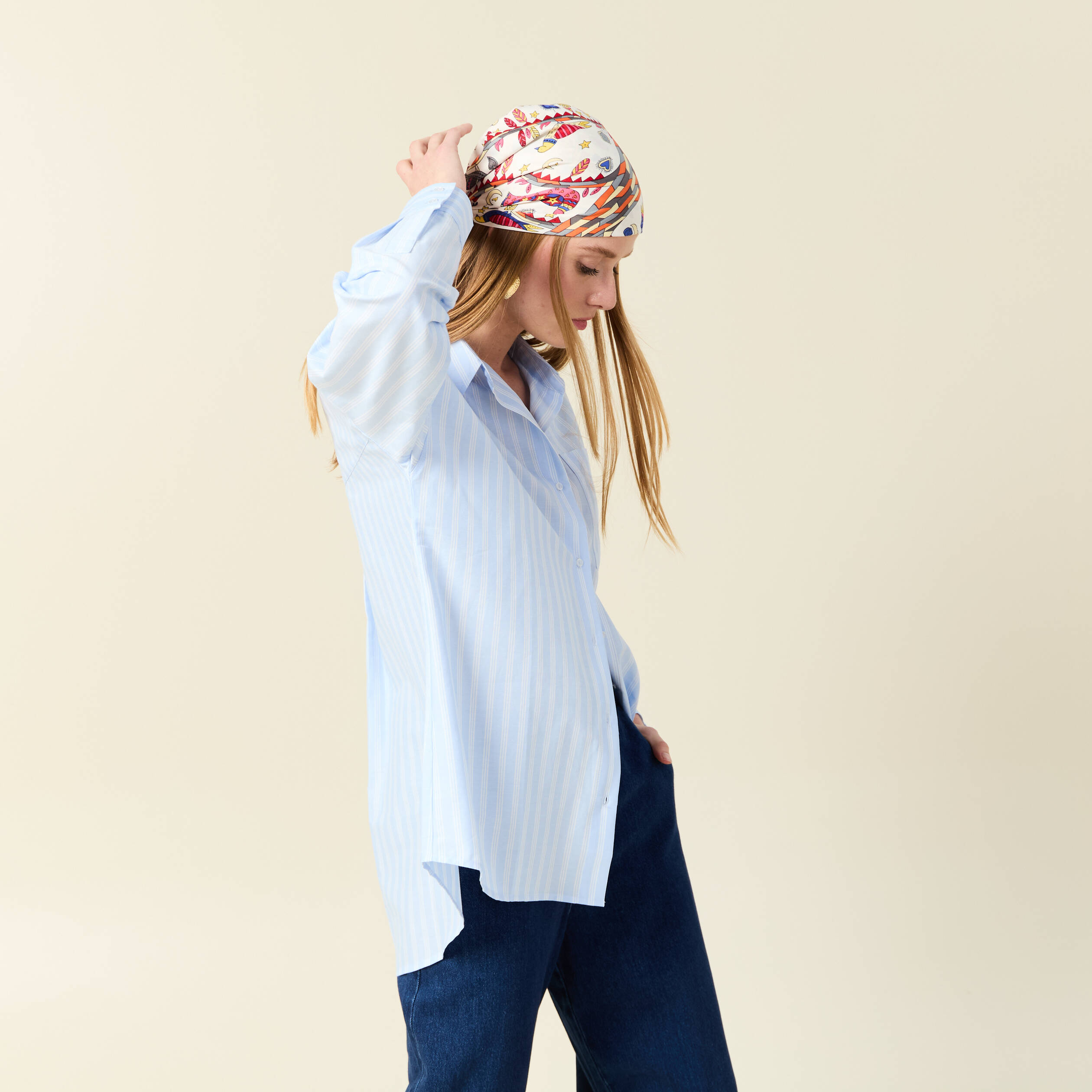 chemise manches longues bleu ciel femme Chemise manches longues bleu ciel femme
