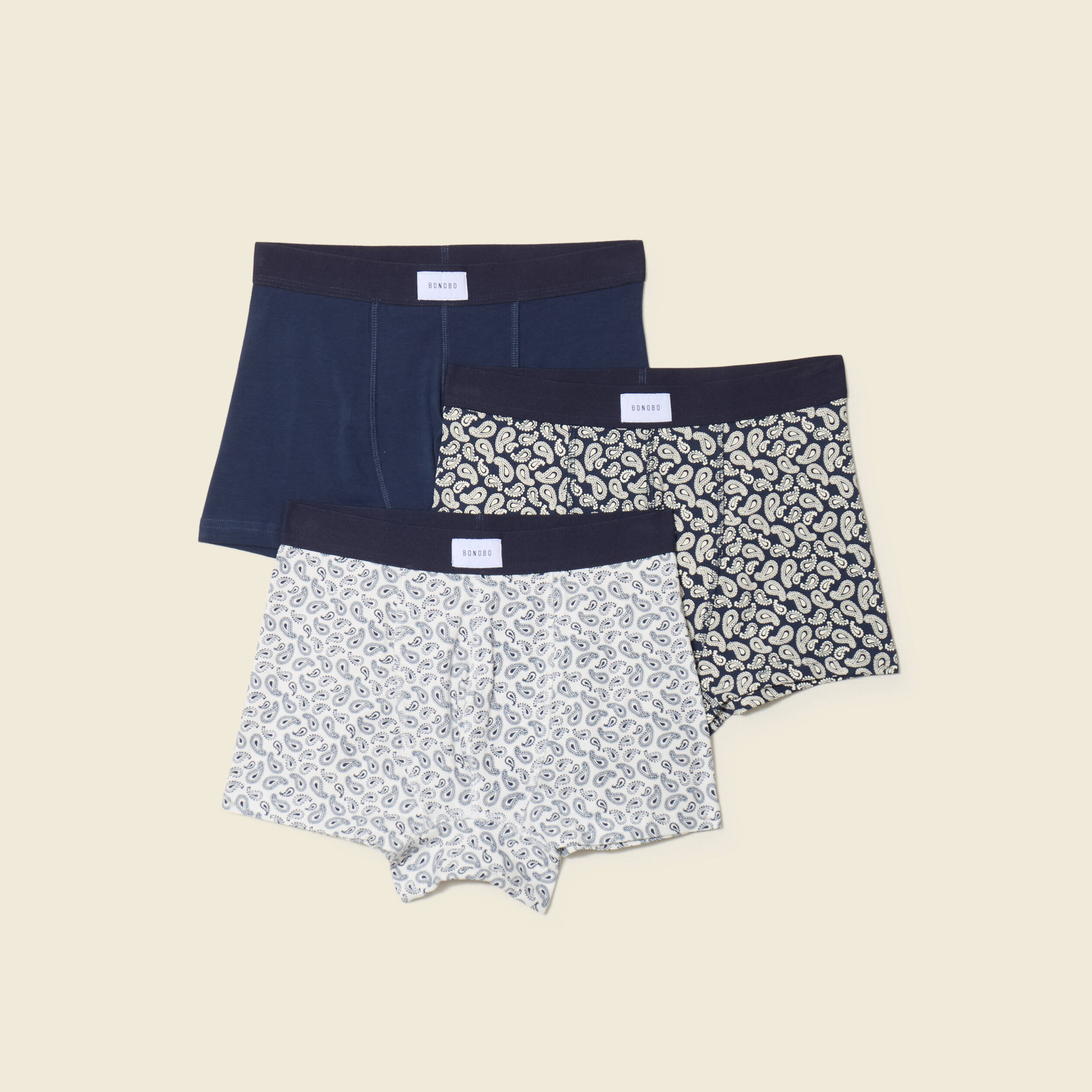lot 3 boxers bleu marine homme Lot 3 boxers bleu marine homme