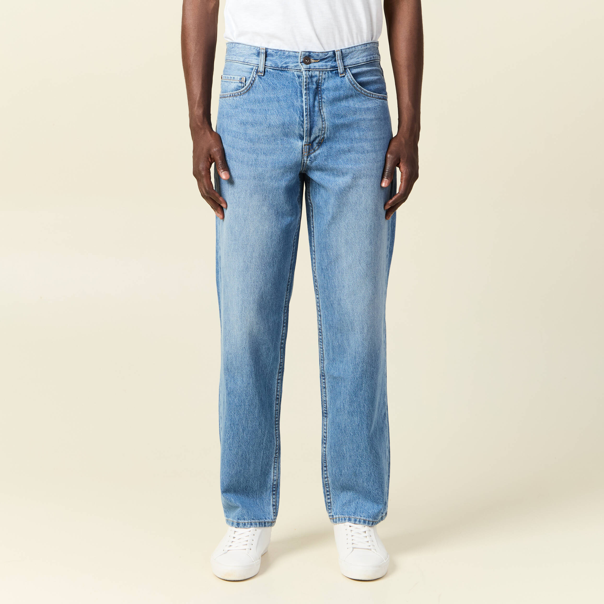 jeans relax 5 poches denim used homme Jeans relax 5 poches denim used homme