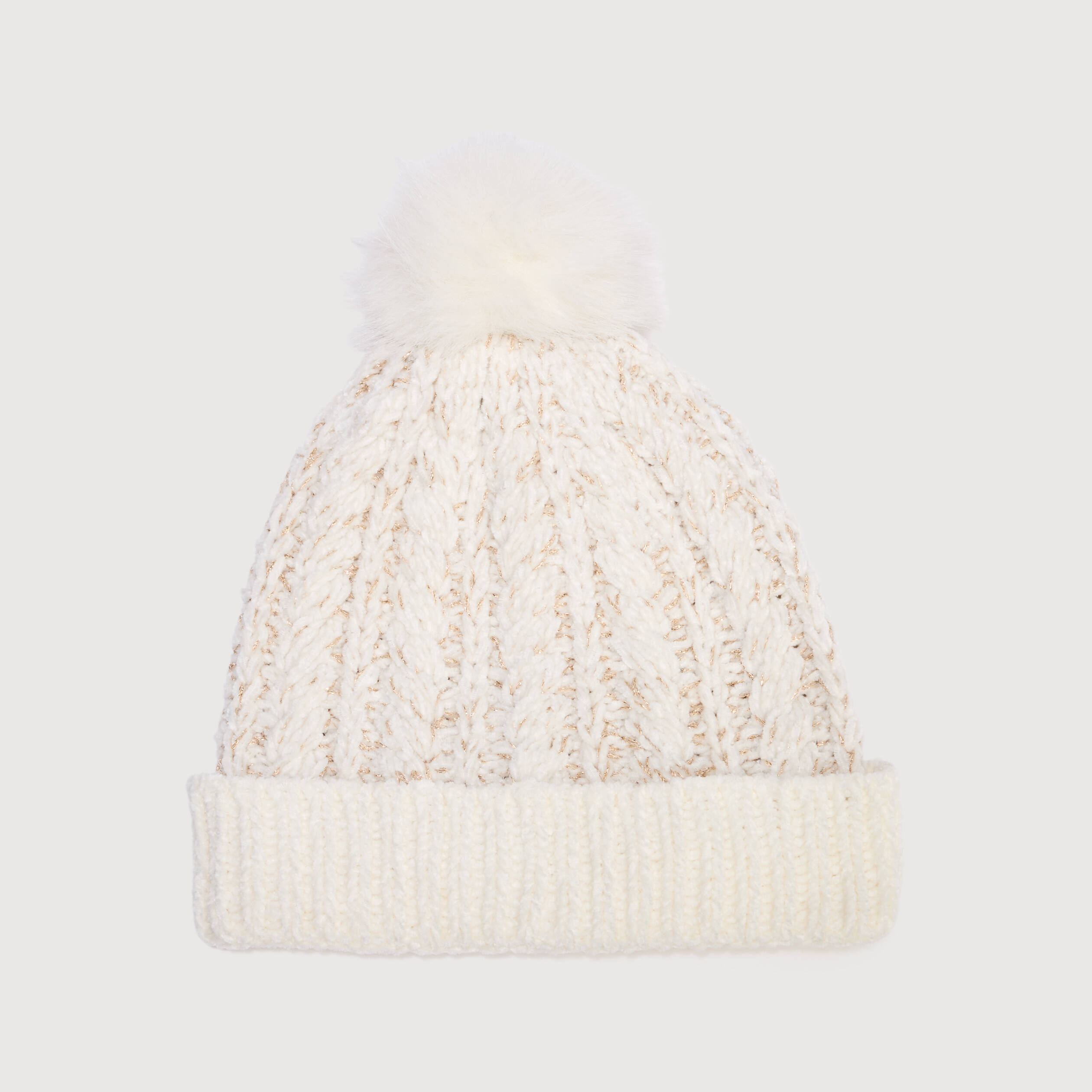 Bonnet ivoire femme