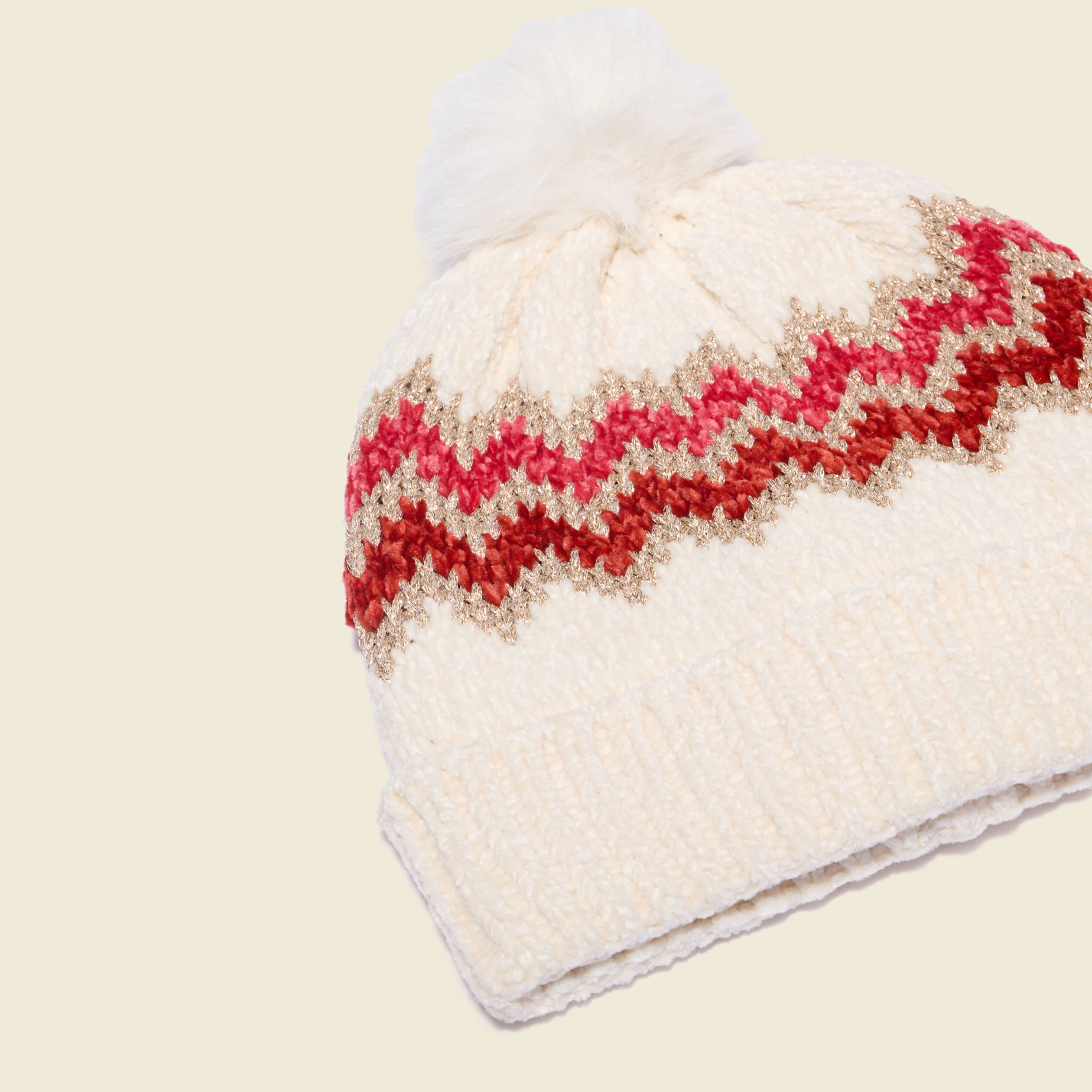 Bonnet ecru femme