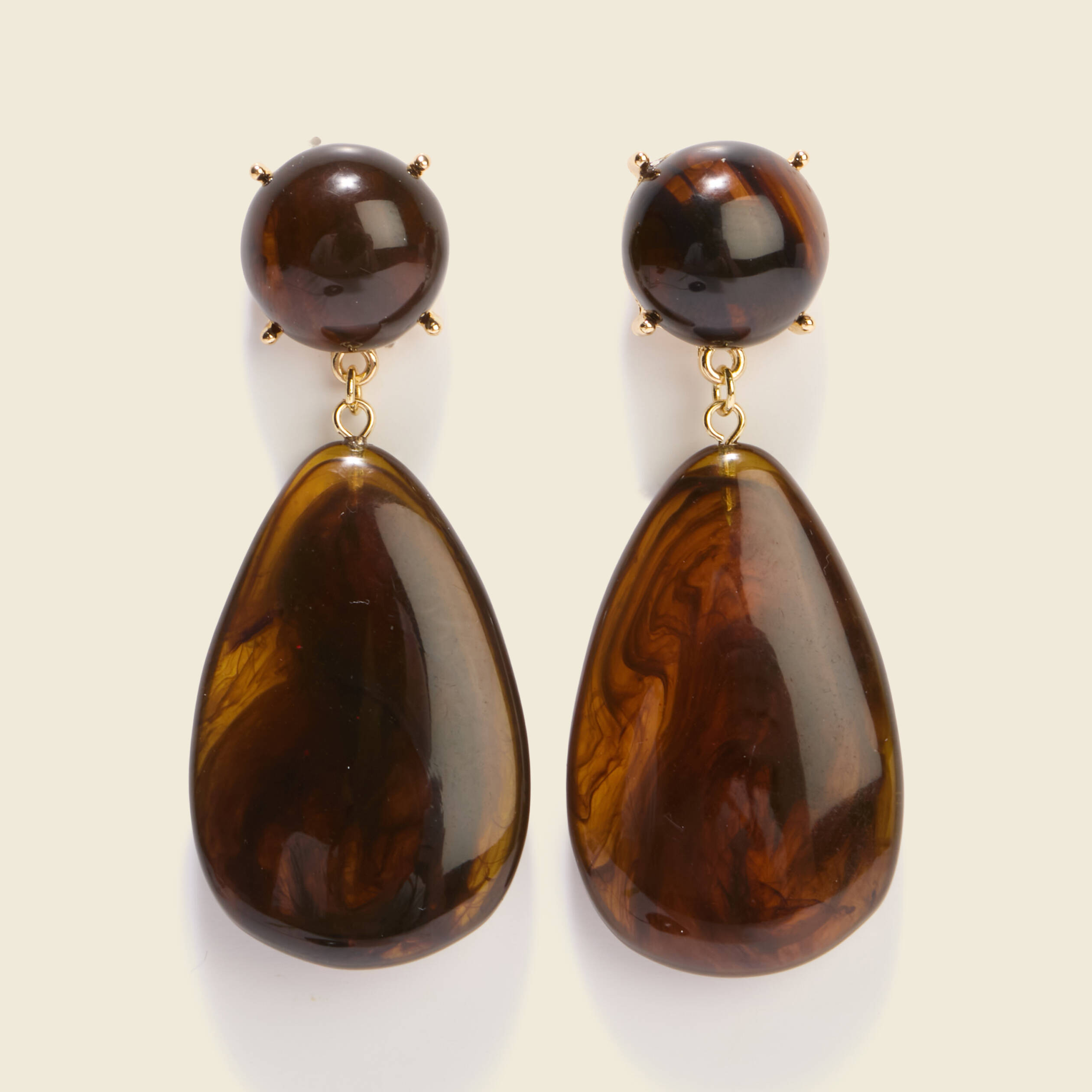 boucles doreilles marron fonce femme Boucles d'oreilles marron foncé femme