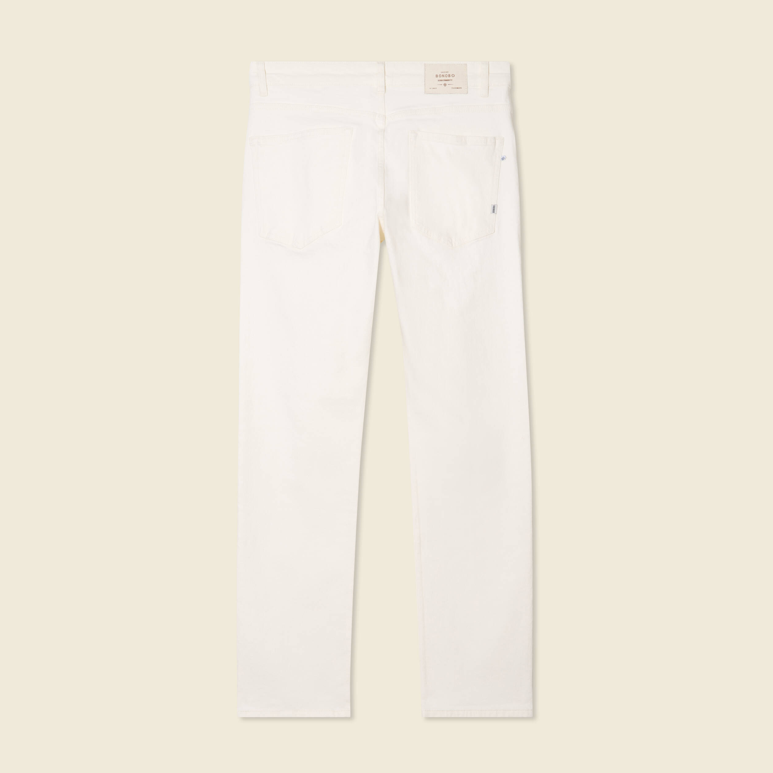 jeans regular 5 poches denim blanc homme Jeans regular 5 poches denim blanc homme