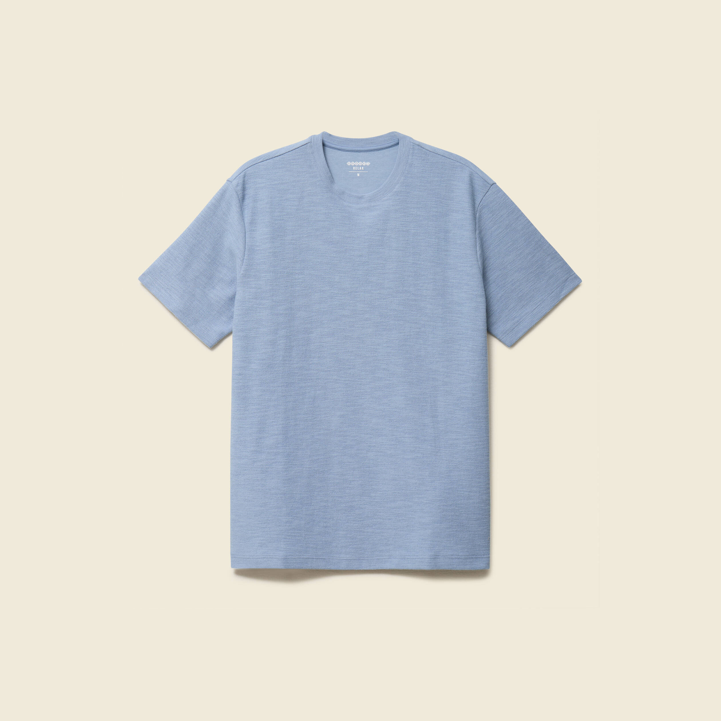 T-shirt manches courtes bleu gris homme