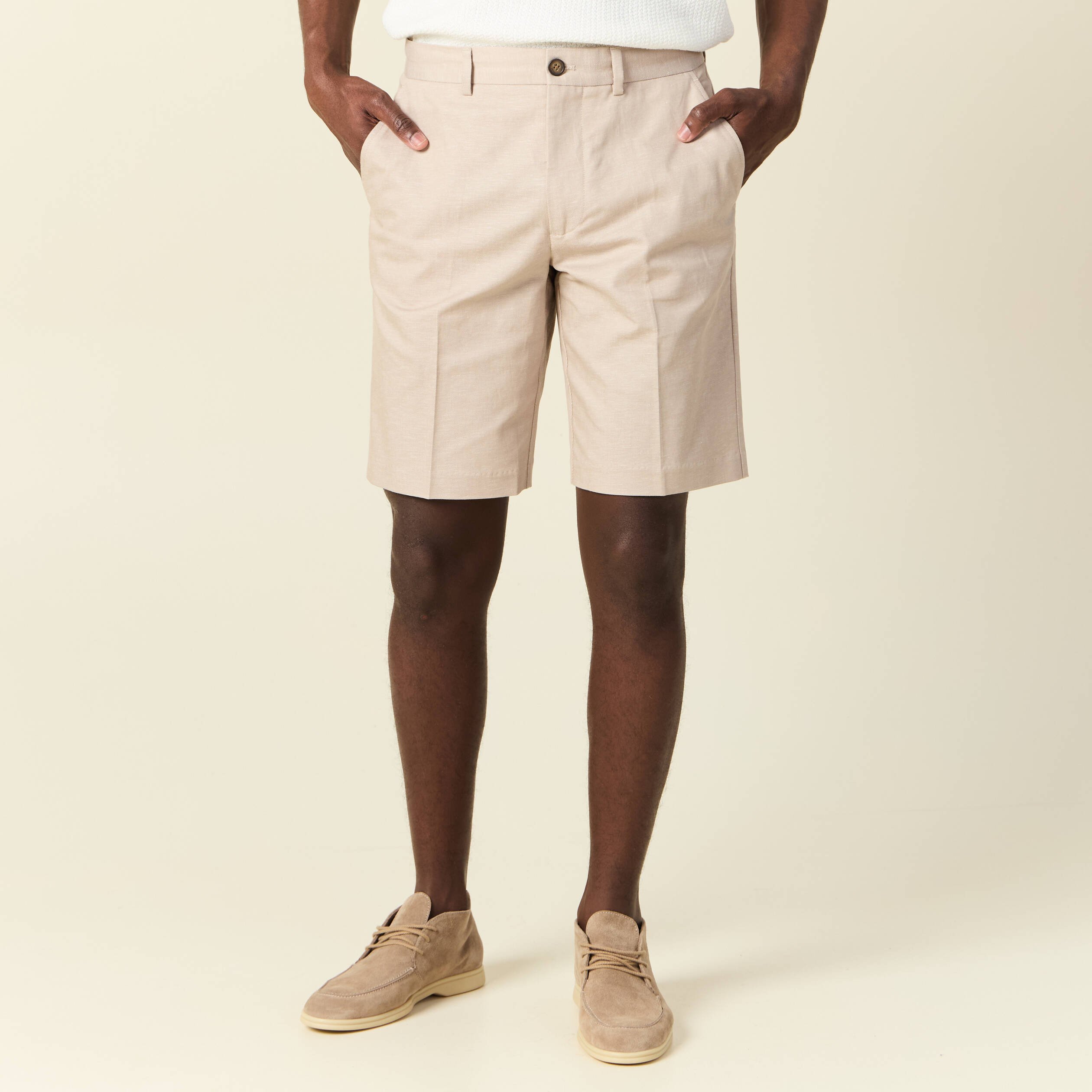 bermuda droit gris homme Bermuda droit gris homme