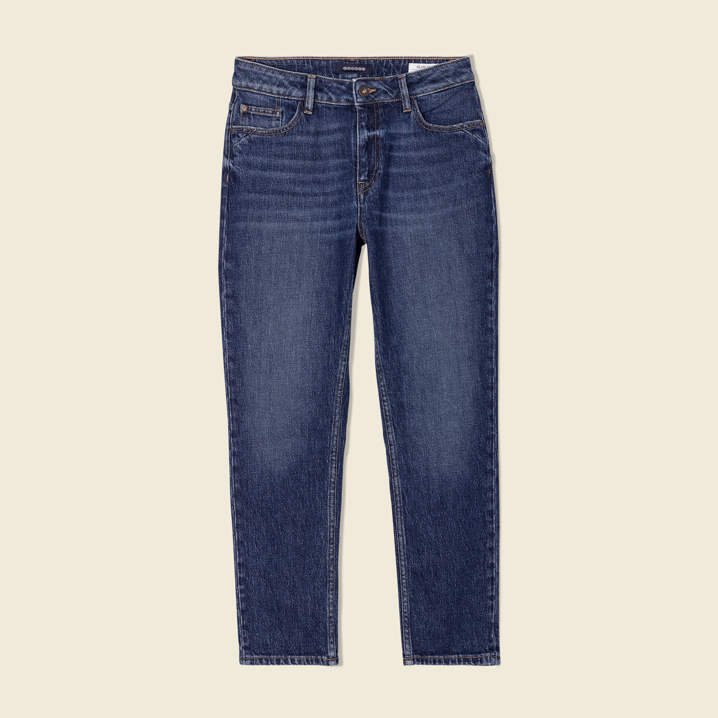 Jeans slim 7/8ème denim brut femme