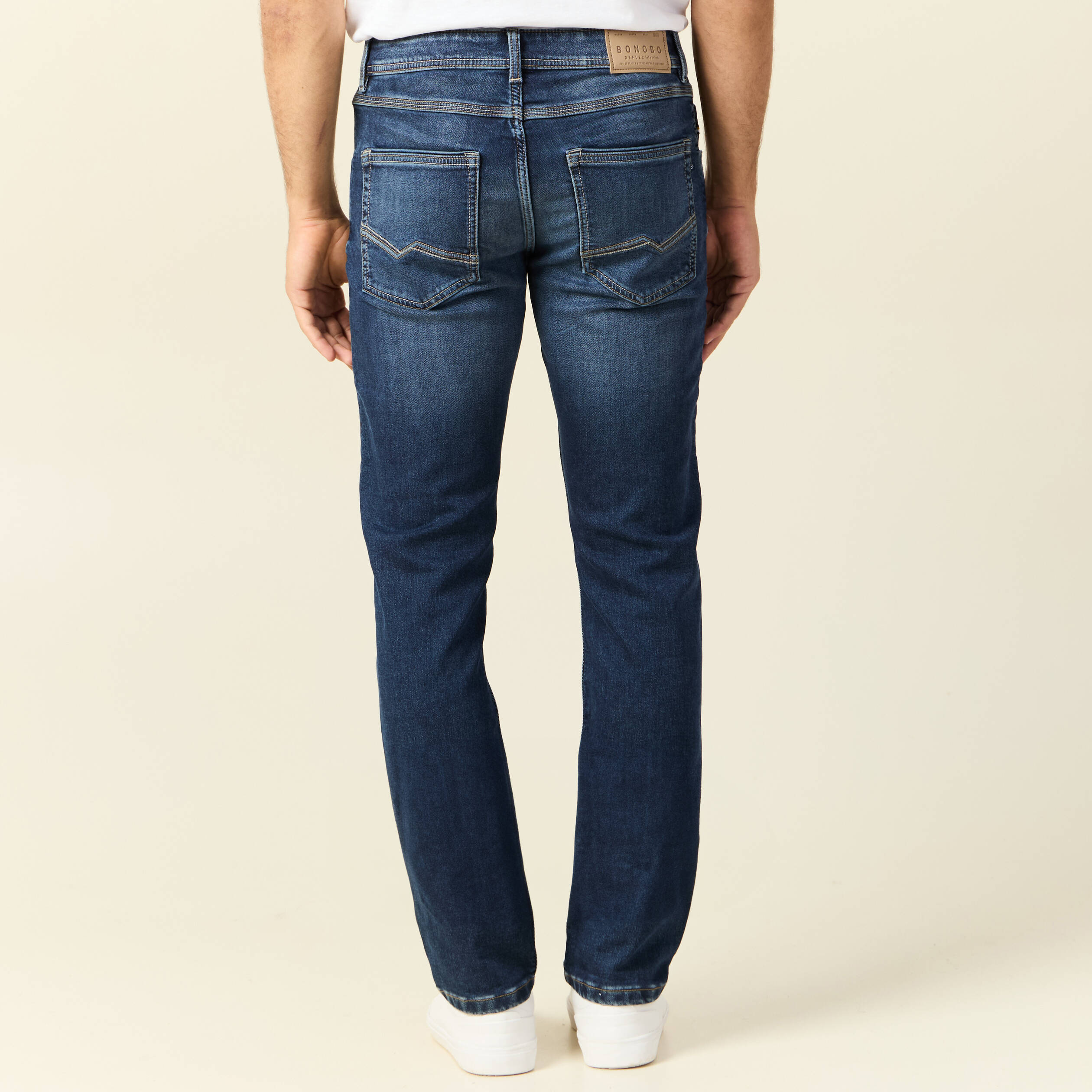 Jeans straight homme denim brut homme
