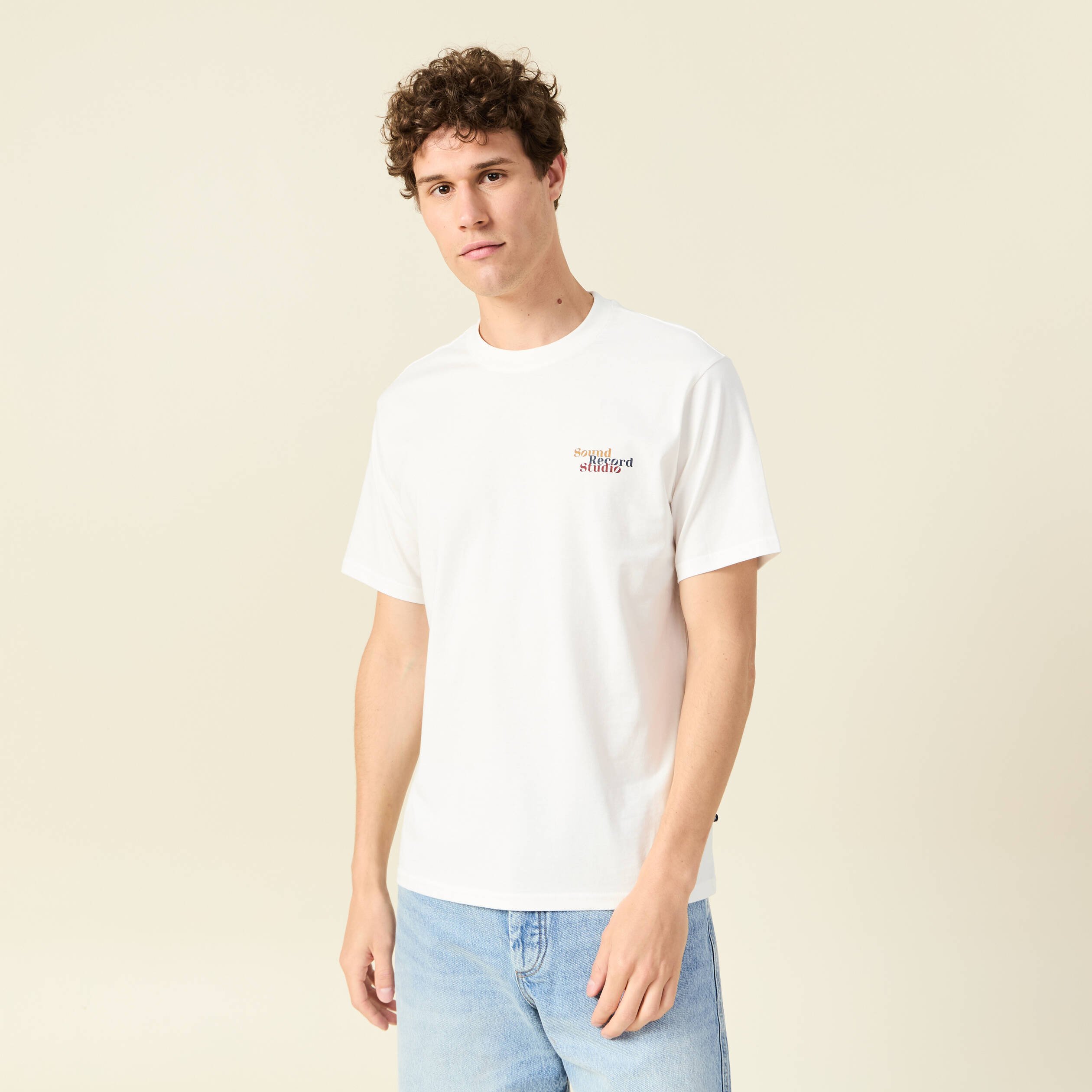 t shirt eco responsable ecru homme T-shirt éco-responsable ecru homme