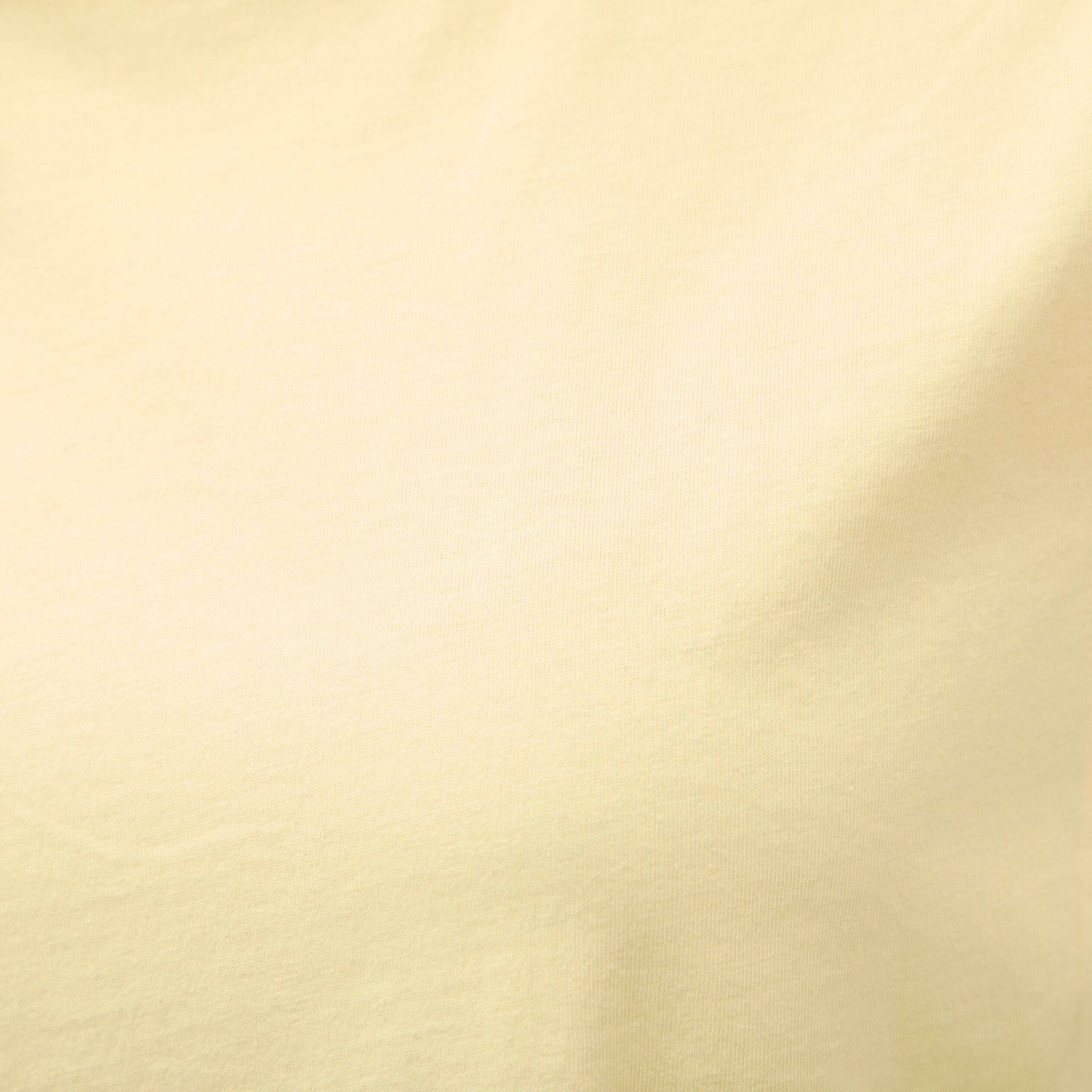 T-shirt manches courtes jaune pastel femme