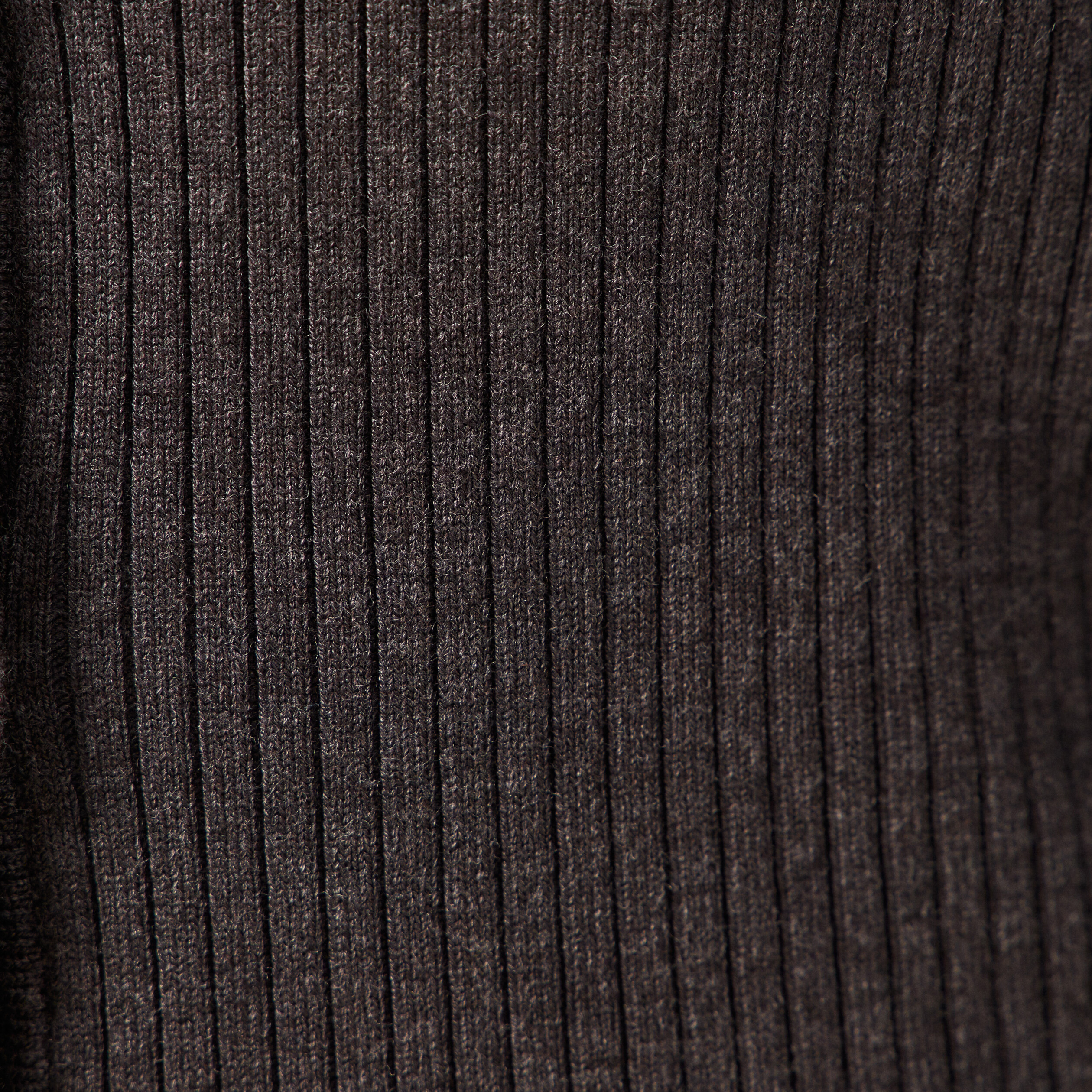 Gilet manches longues col v gris fonc&eacute; femme