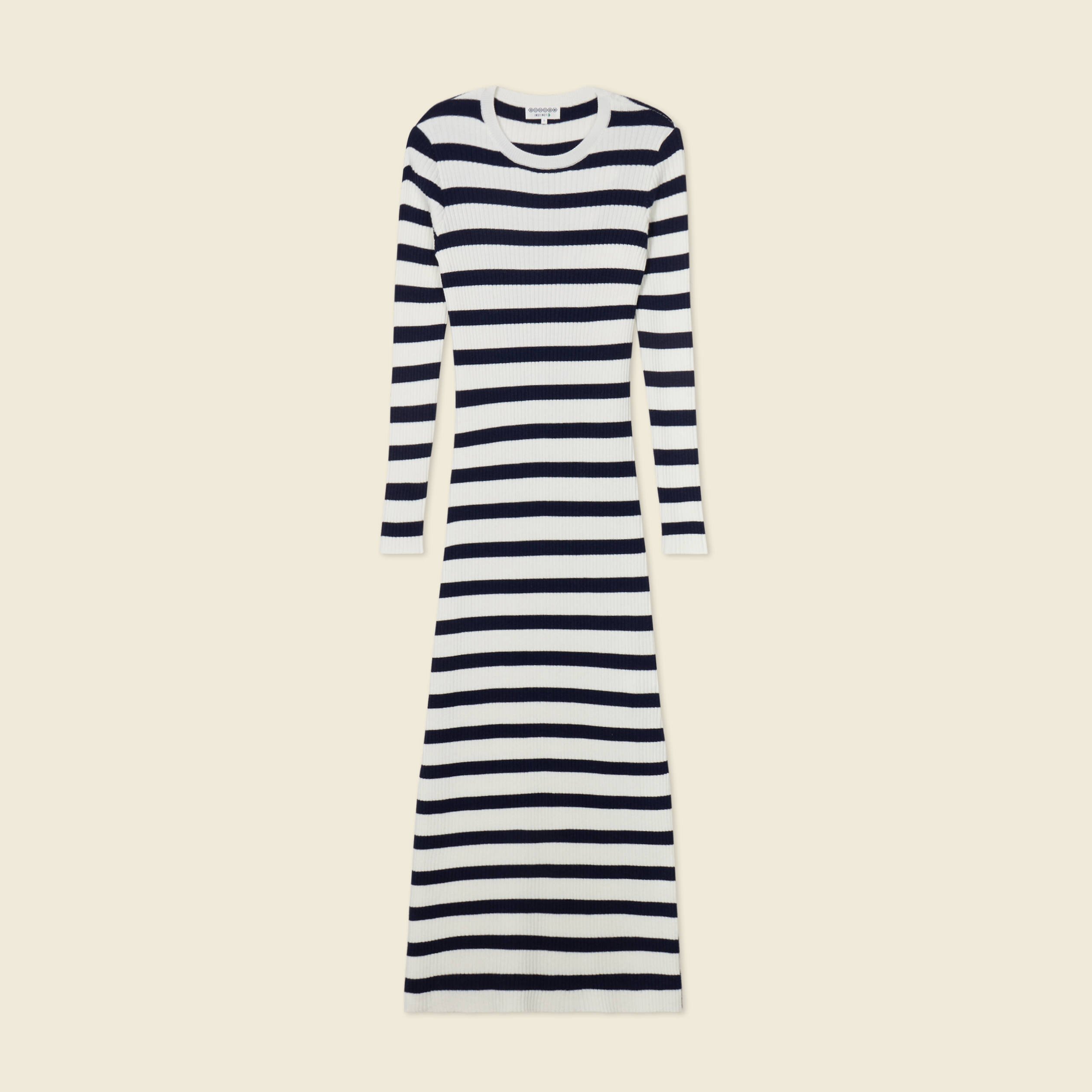 robe tricot longue ajustee bleu marine femme Robe tricot longue ajustée bleu marine femme