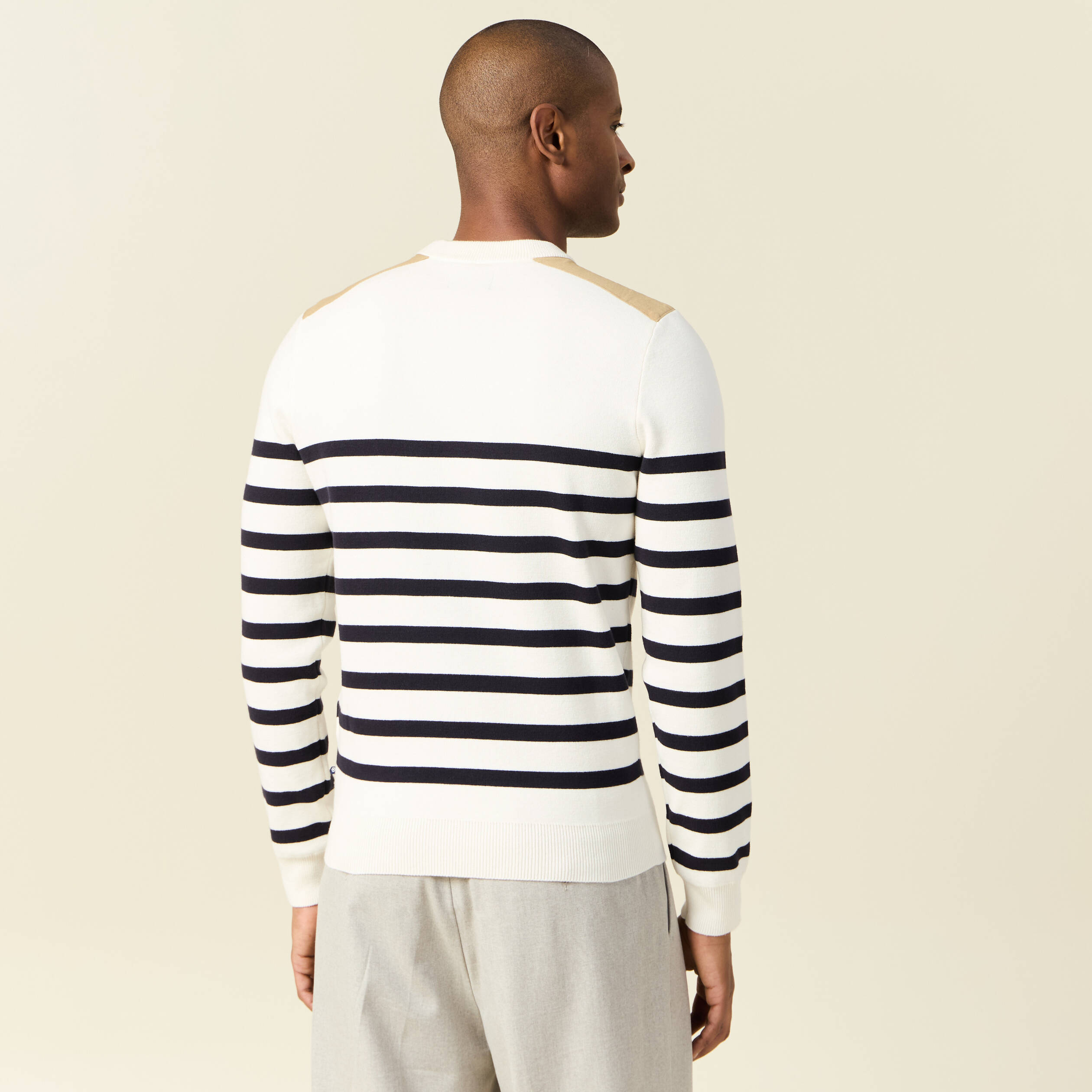 pull manches longues ecru homme Pull manches longues ecru homme