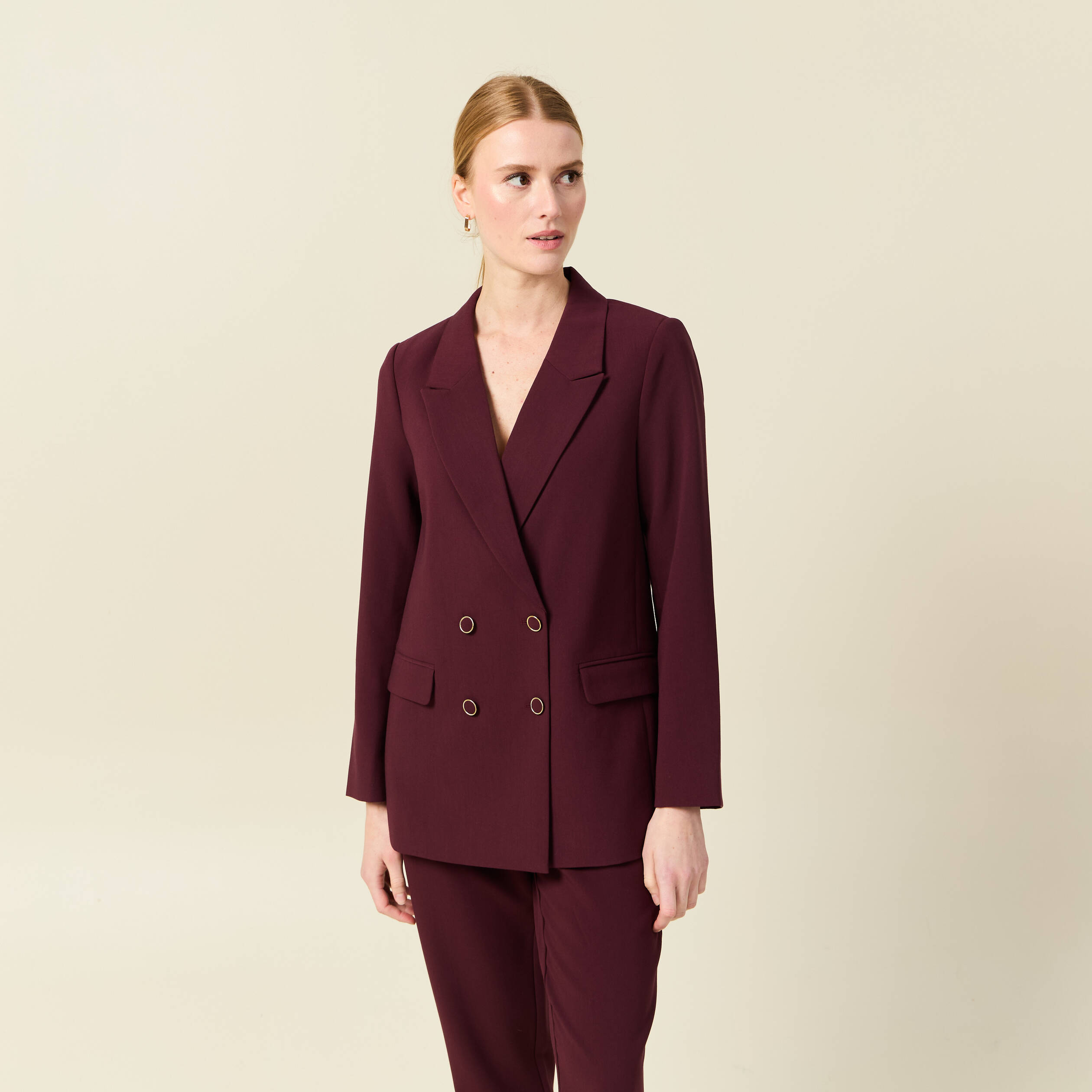 Blazer double boutonnage femme online