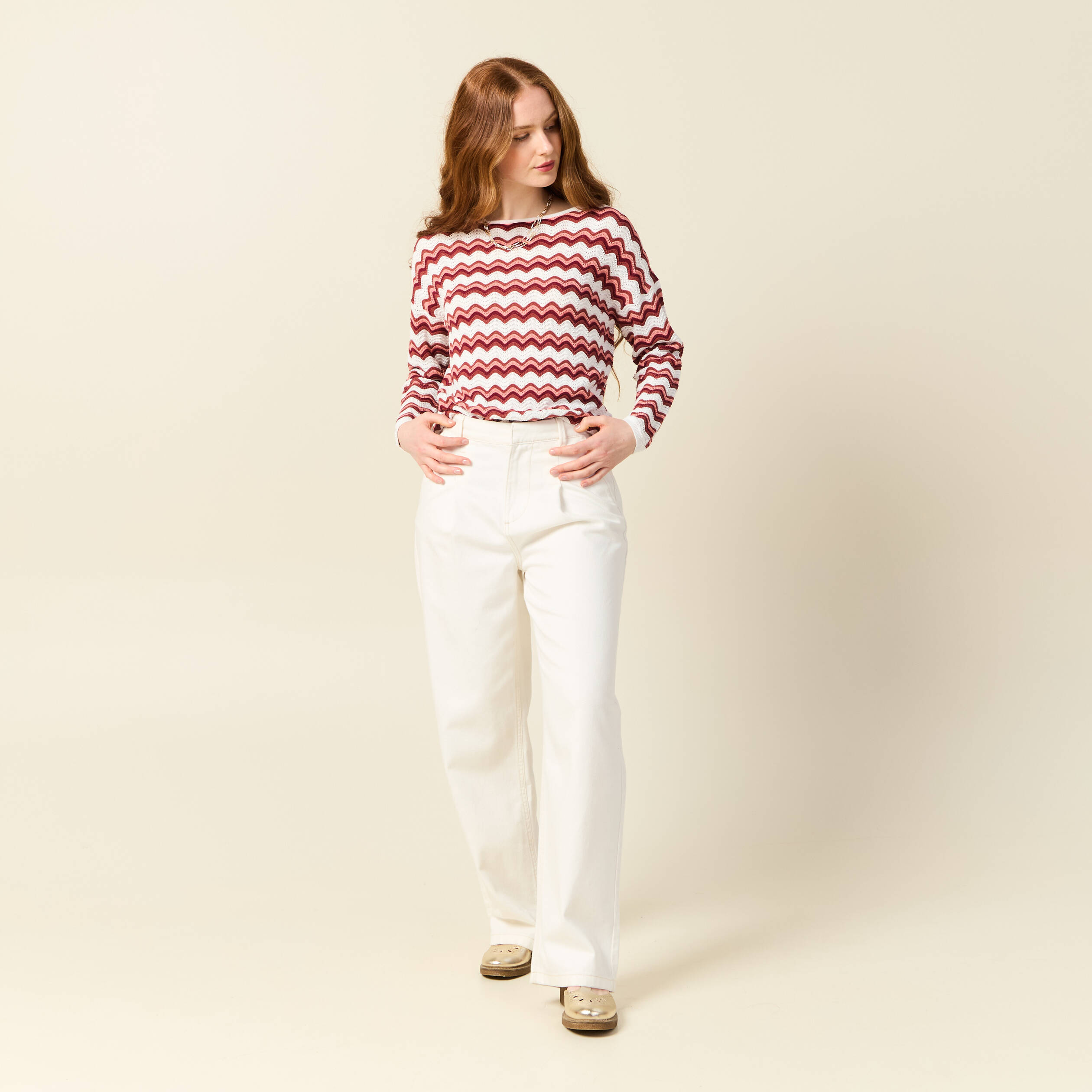 pull manches longues vieux rose femme Pull manches longues vieux rose femme