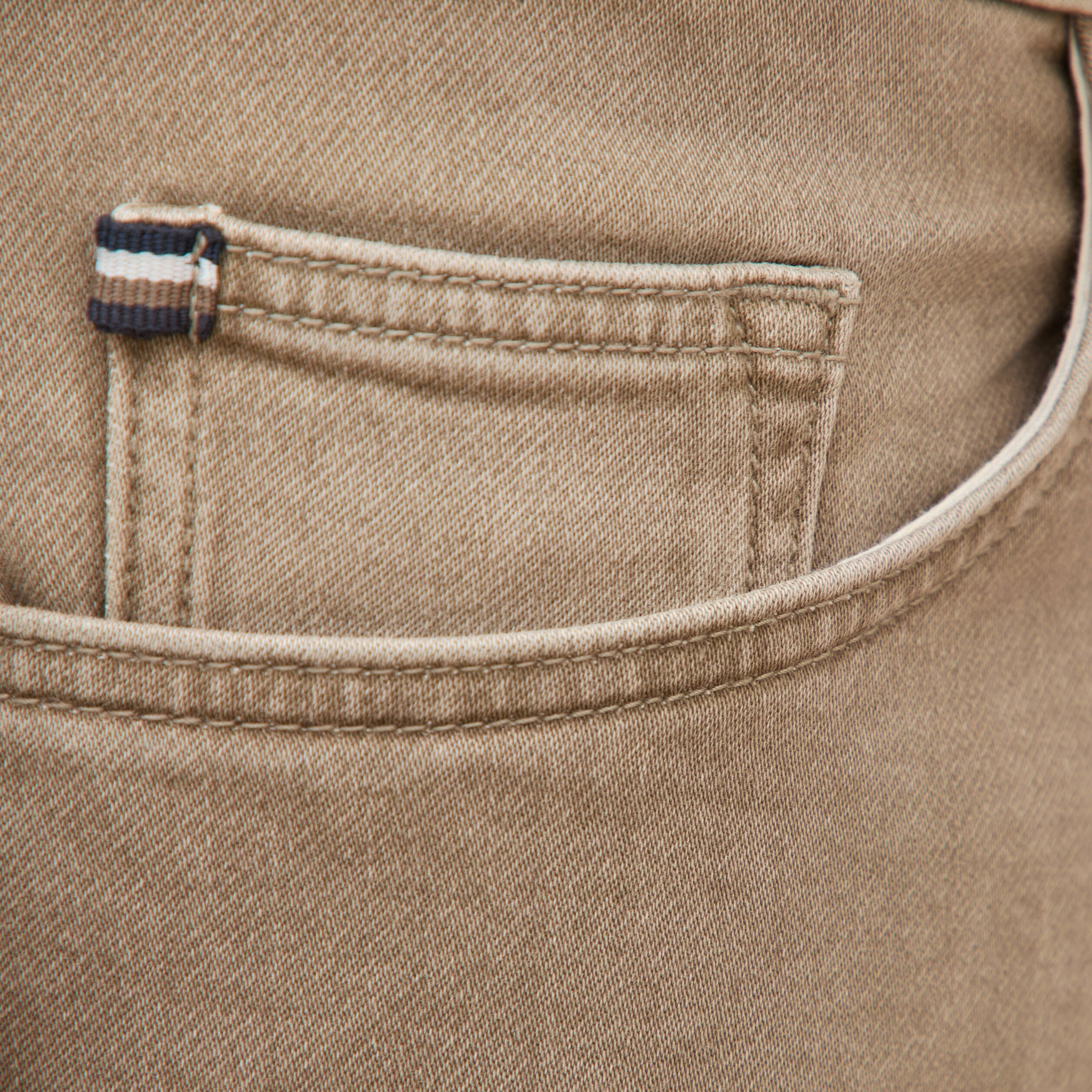 Jeans straight longueur 34 denim denim beige homme