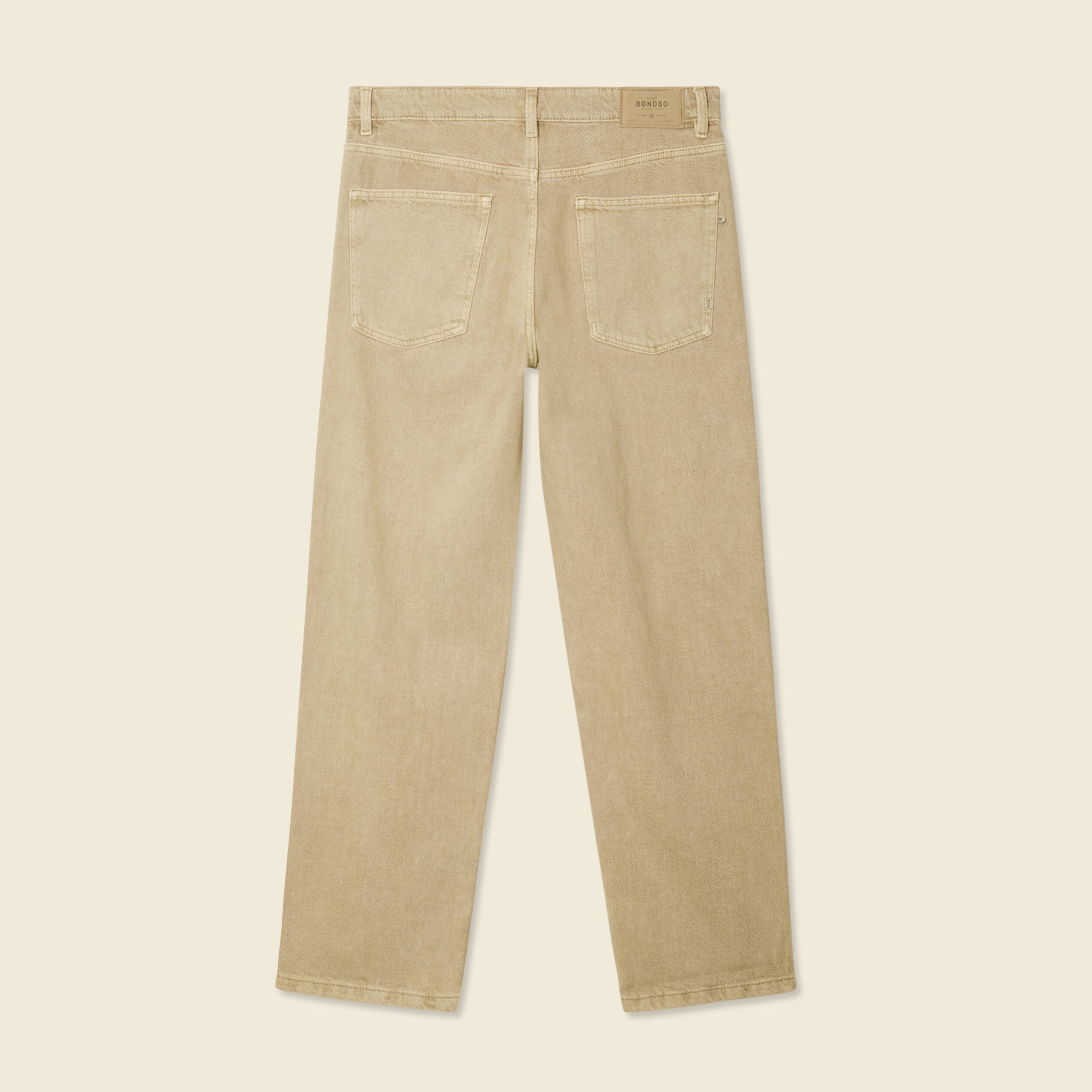 jeans large 5 poches vert homme Jeans large 5 poches vert homme