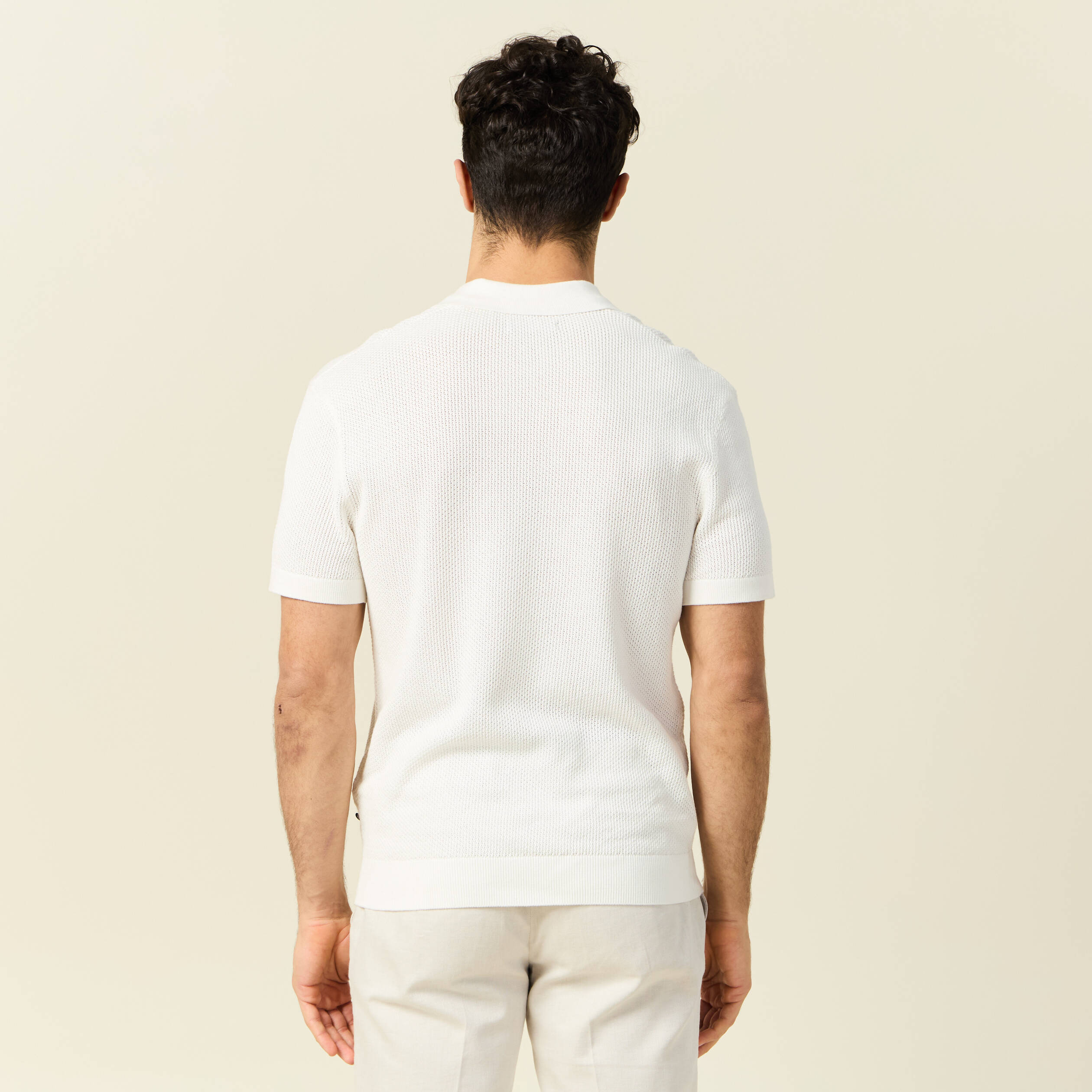 polo manches courtes ecru homme Polo manches courtes ecru homme
