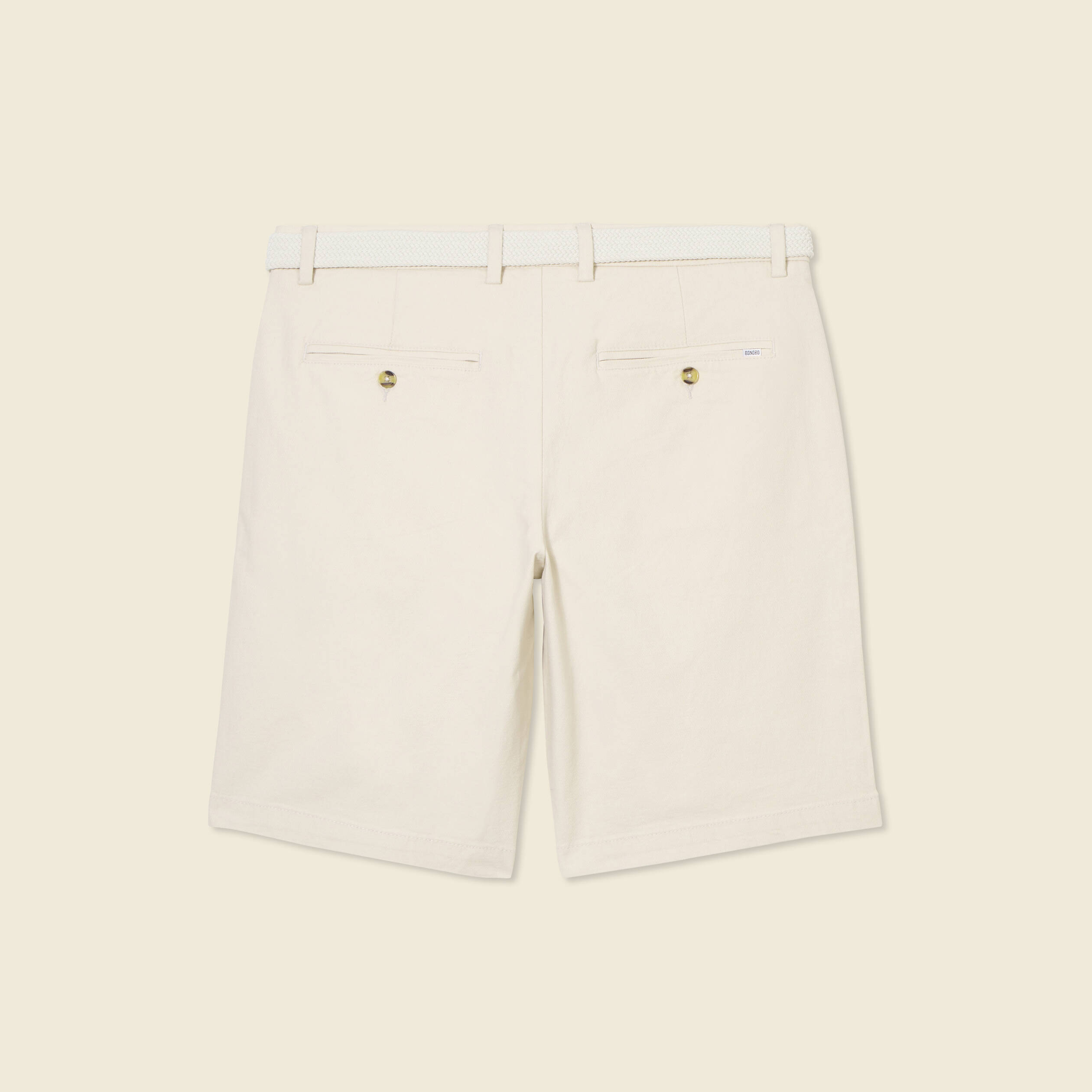 bermuda droit chino ceinture sable homme Bermuda droit chino ceinture sable homme