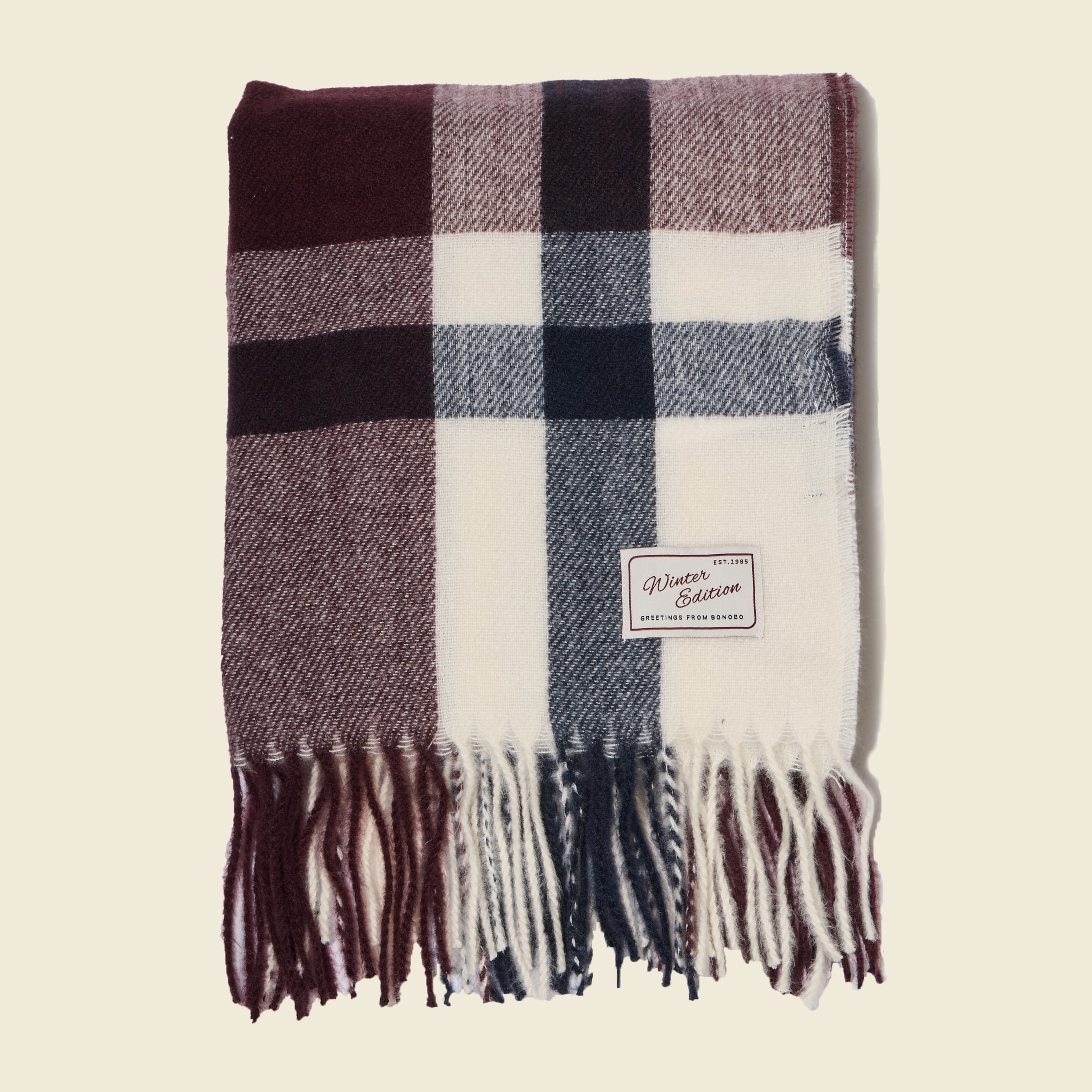 &Eacute;charpe bordeaux homme