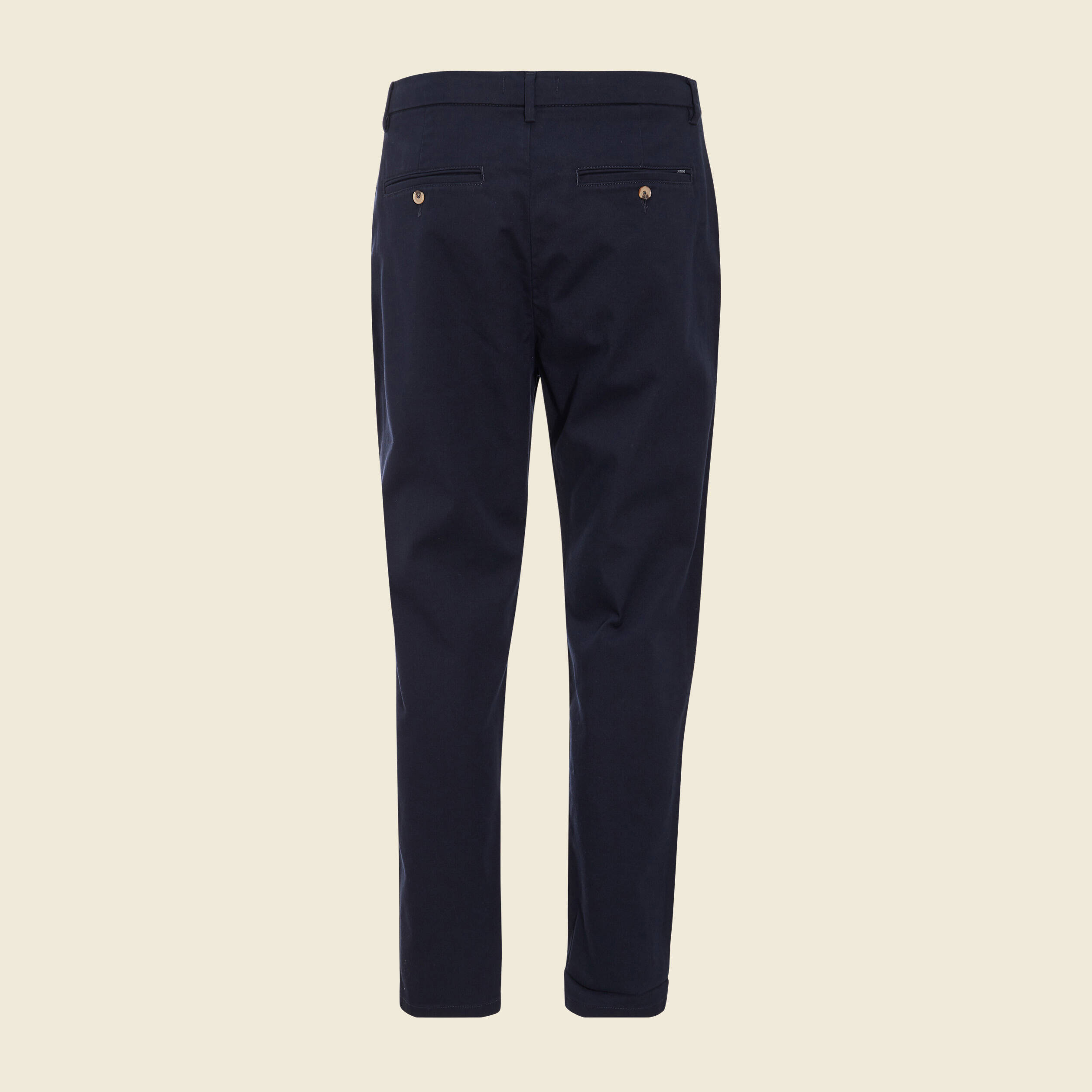 Pantalon chino 7/8ème bleu marine homme