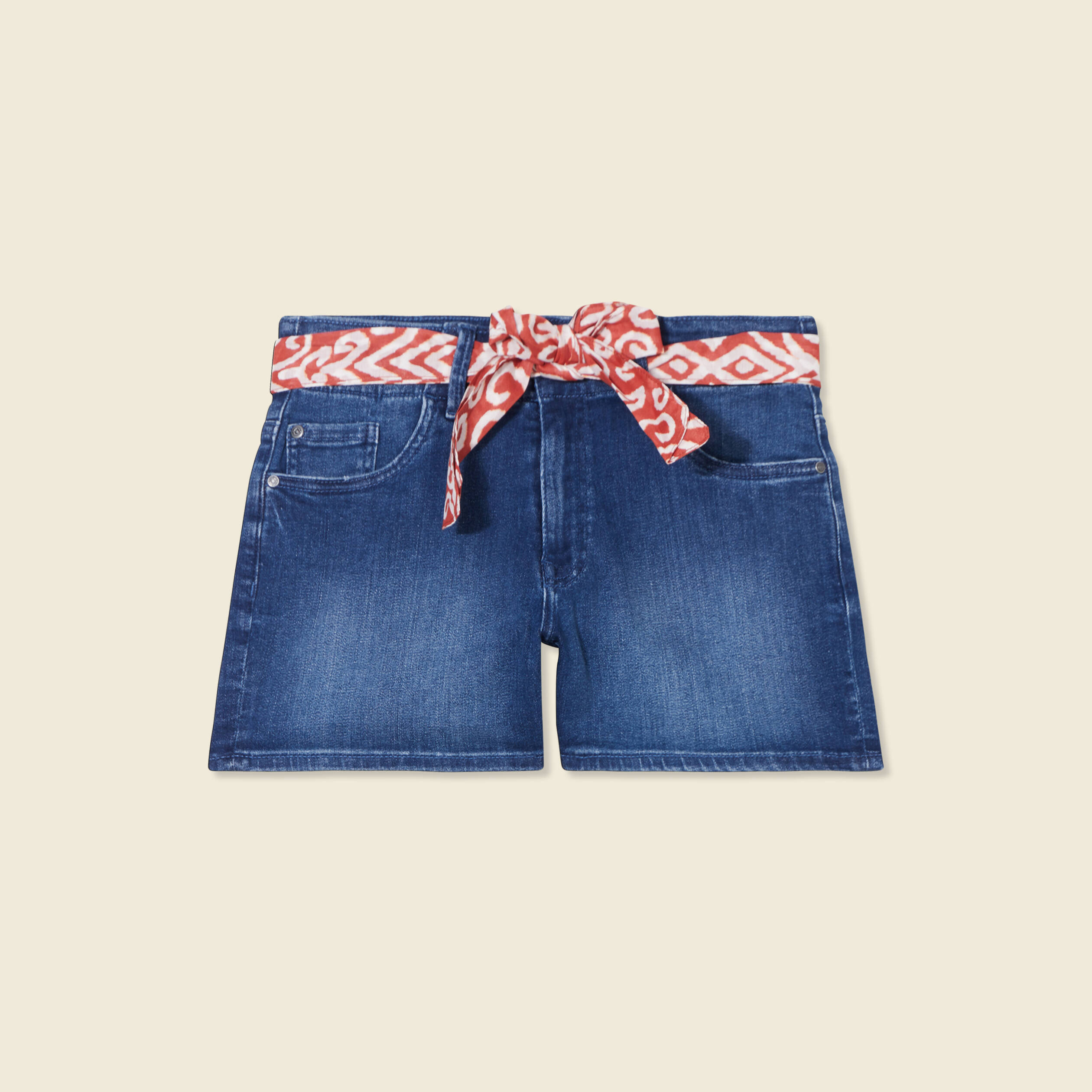 short straight en jean denim stone femme Short straight en jean denim stone femme