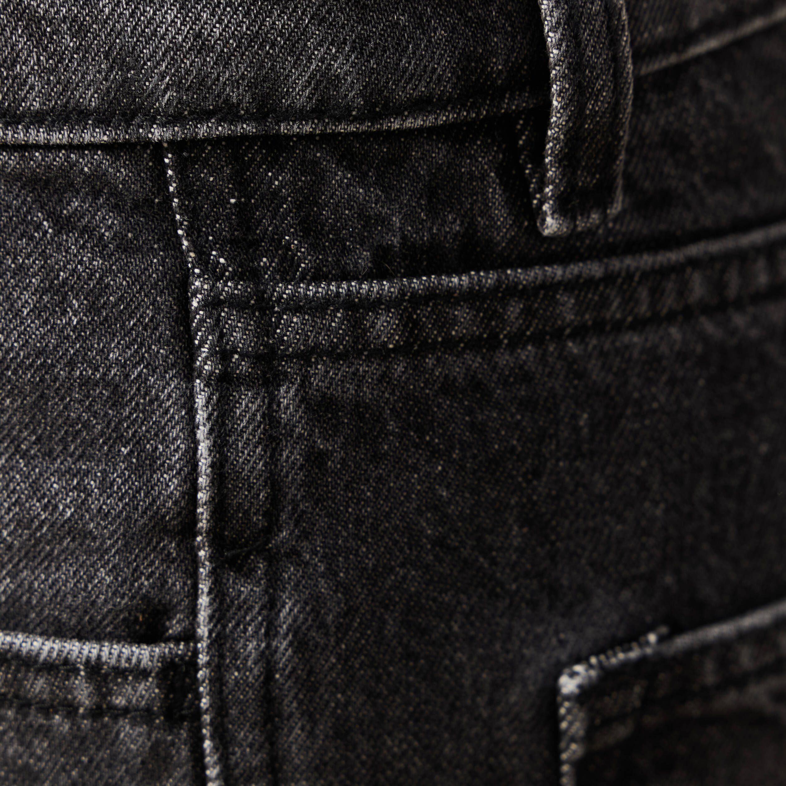 Jeans large relaxed denim snow noir homme