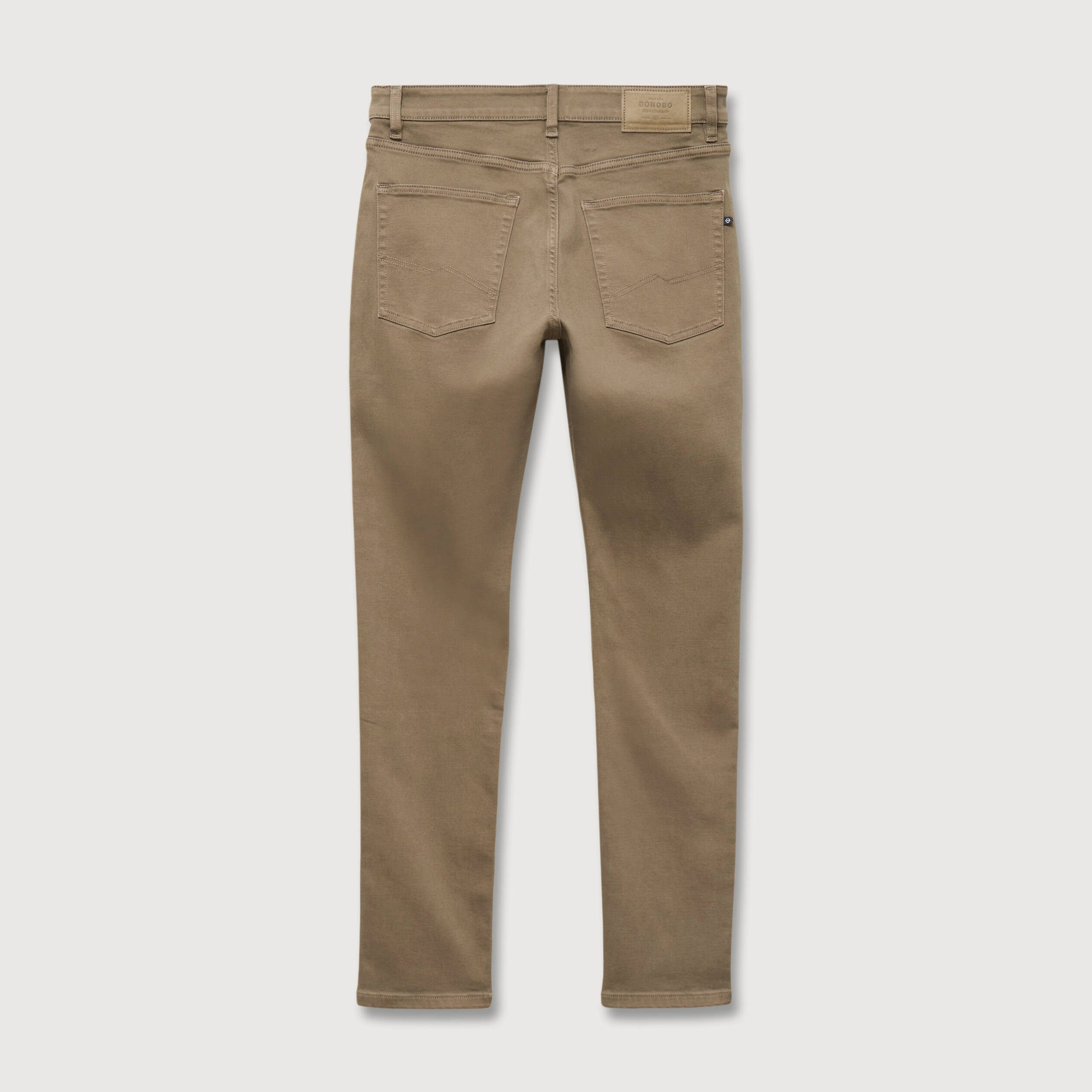 Pantalon chino slim sable homme