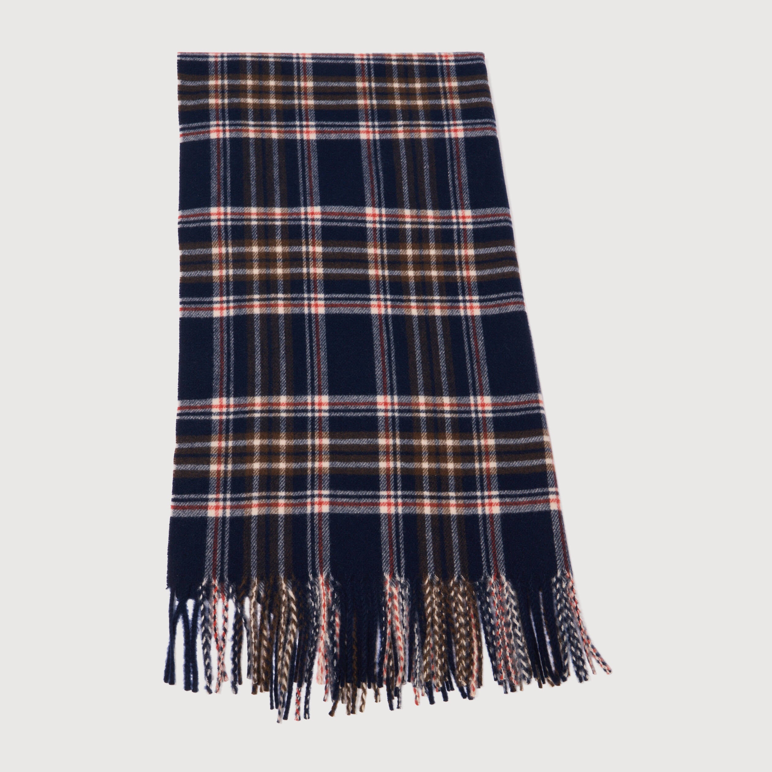 Plaid bleu marine homme