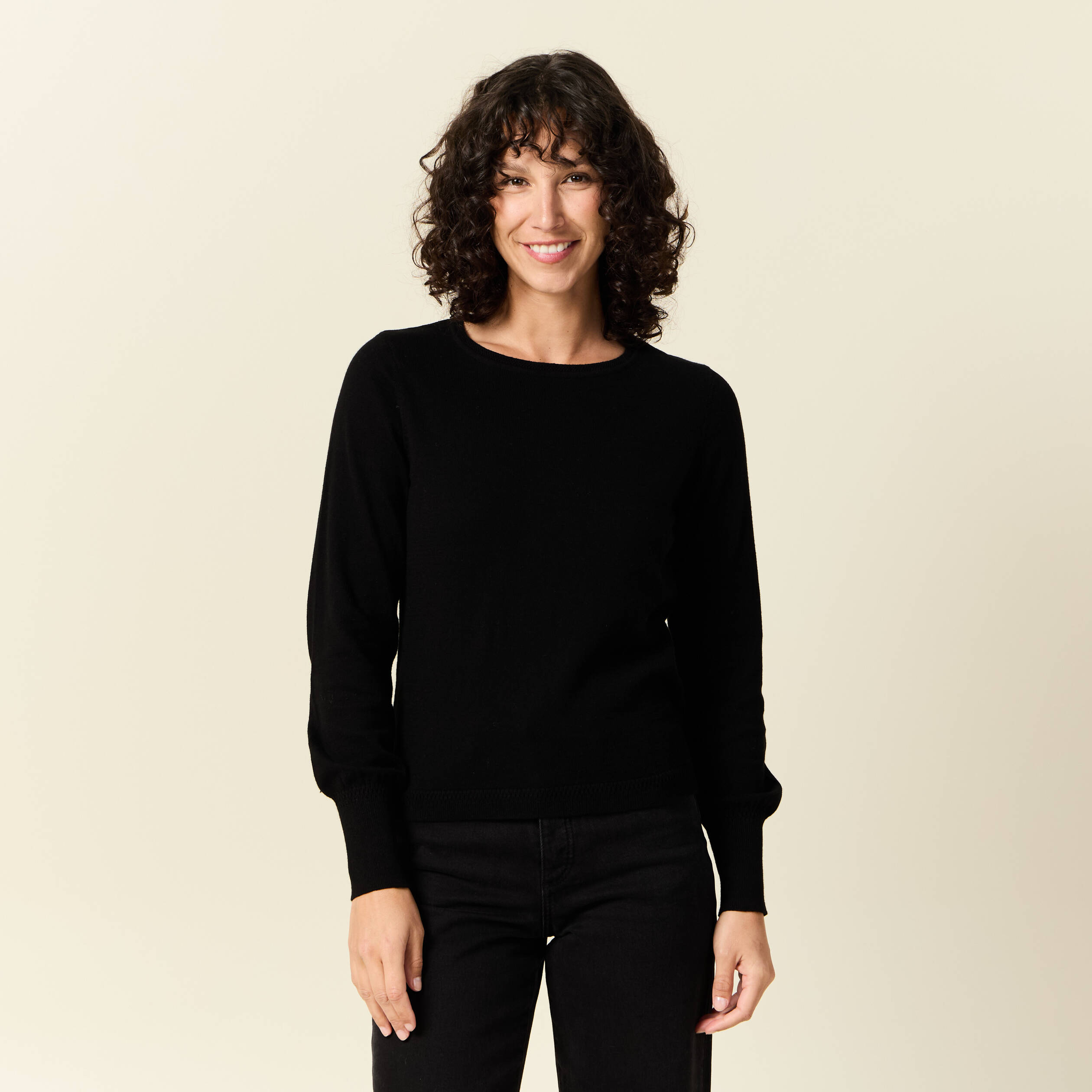 pull manches longues noir femme Pull manches longues noir femme