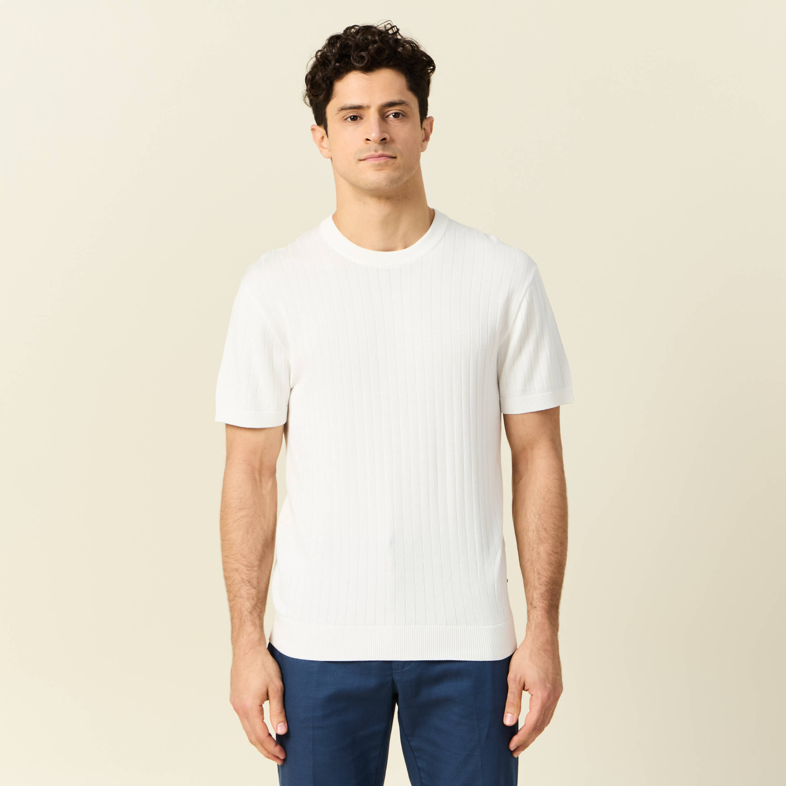 t shirt manches courtes blanc homme T-shirt manches courtes blanc homme
