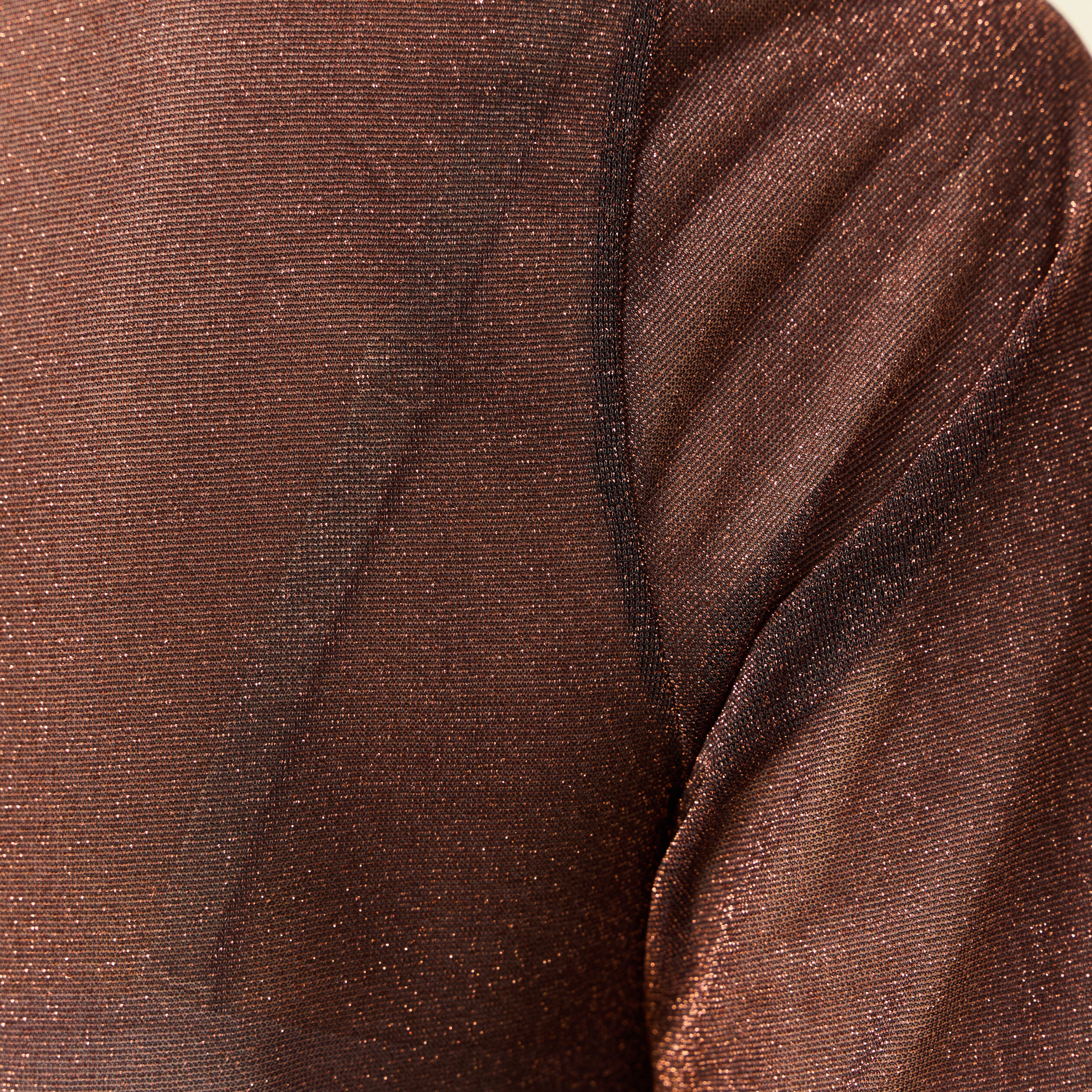 T-shirt manches longues marron cognac femme