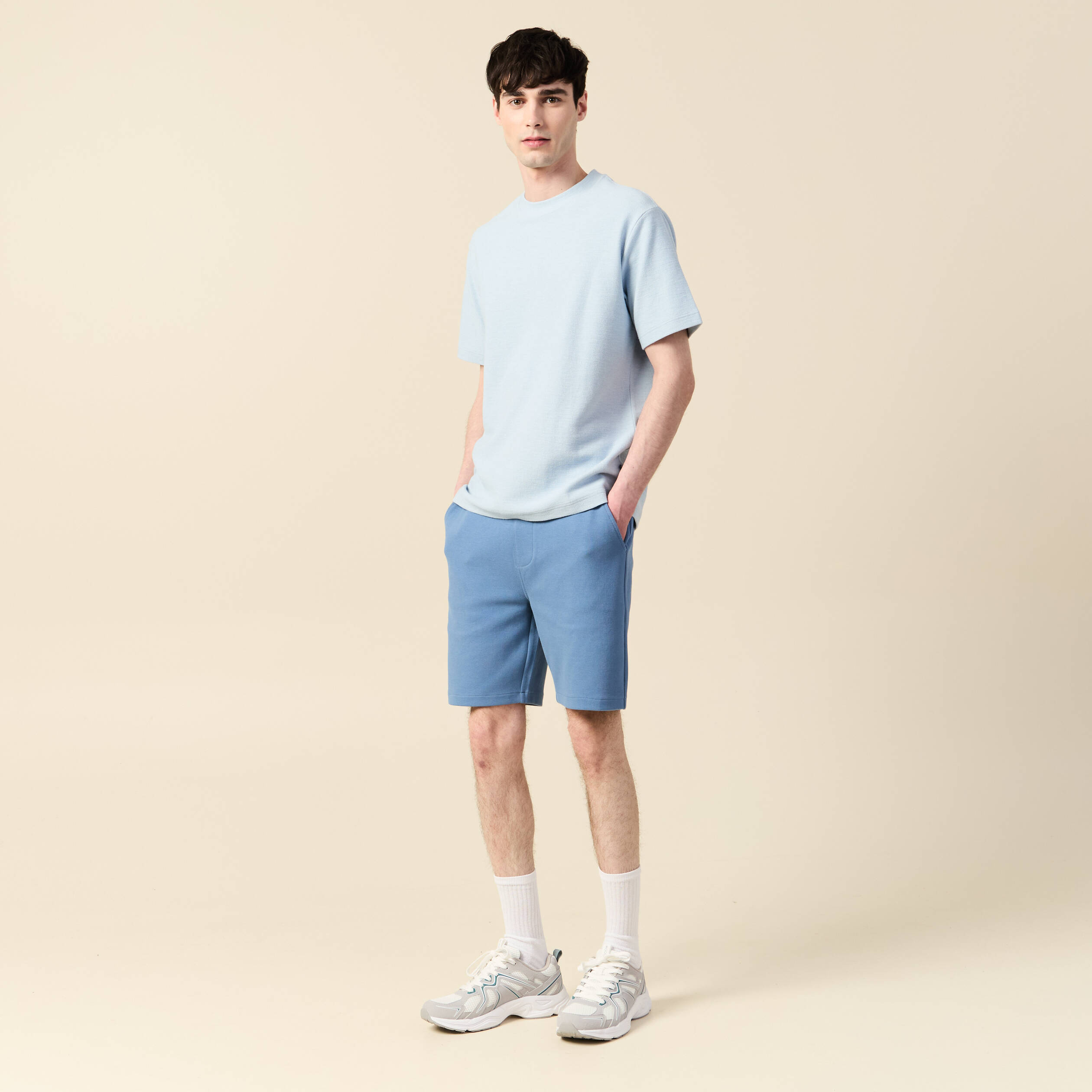 t shirt manches courtes bleu ciel homme T-shirt manches courtes bleu ciel homme