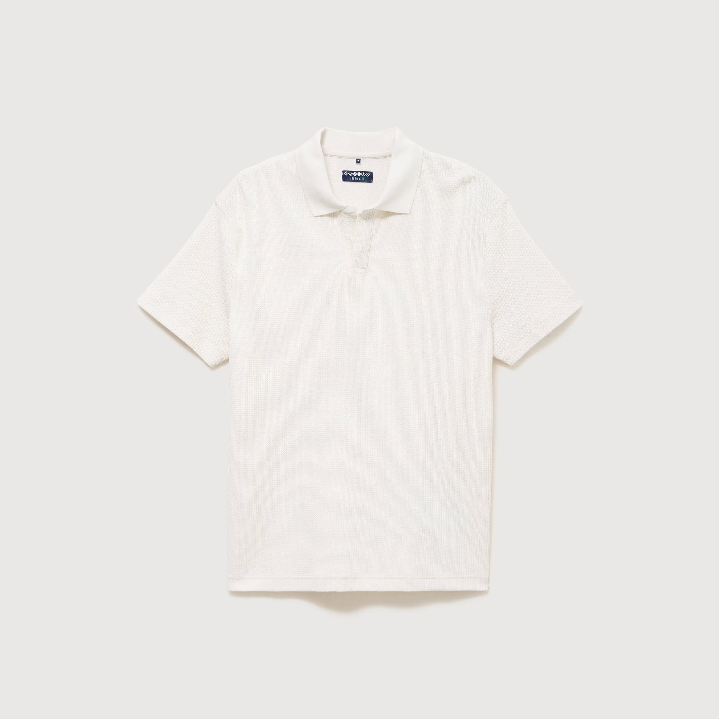 Polo manches courtes ecru homme
