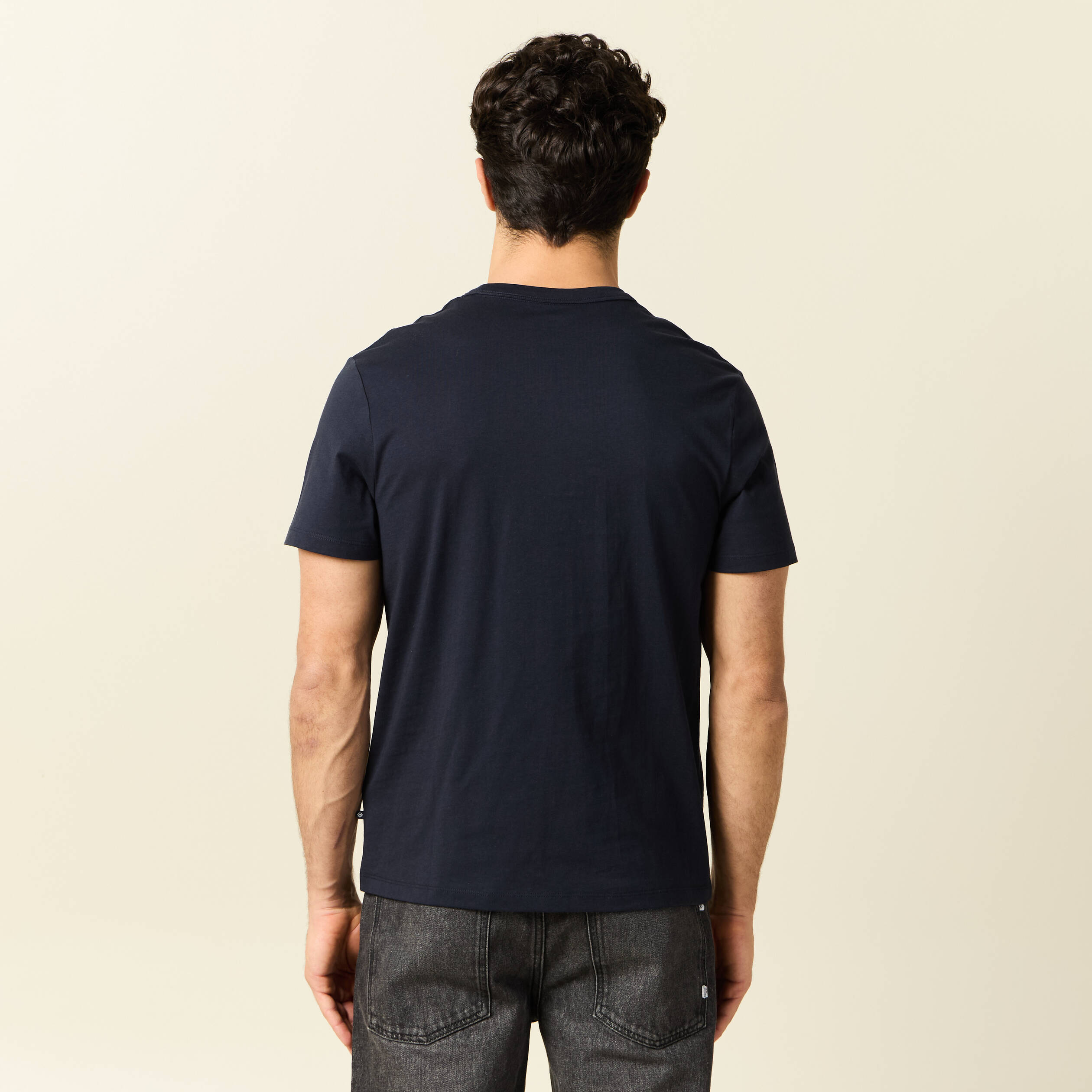 t shirt eco responsable bleu marine homme T-shirt éco-responsable bleu marine homme