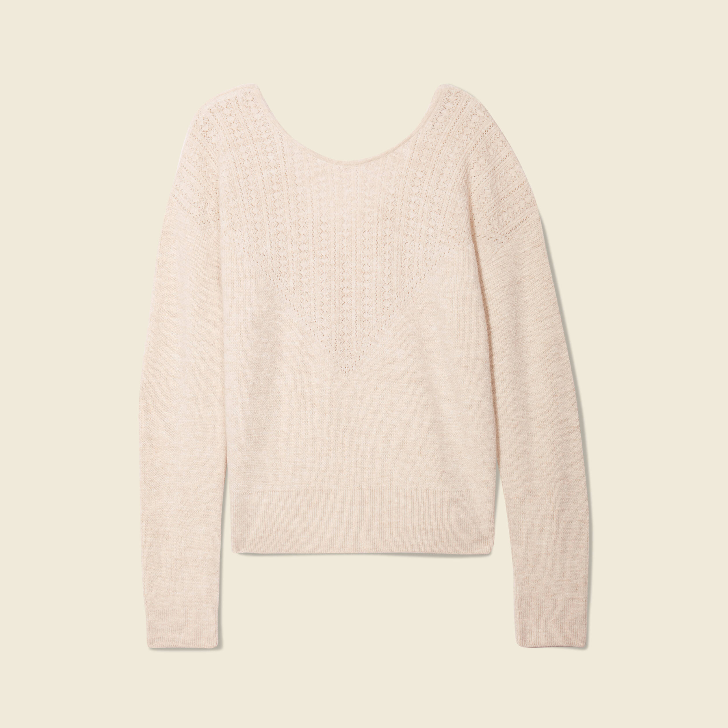 pull manches longues creme femme Pull manches longues creme femme