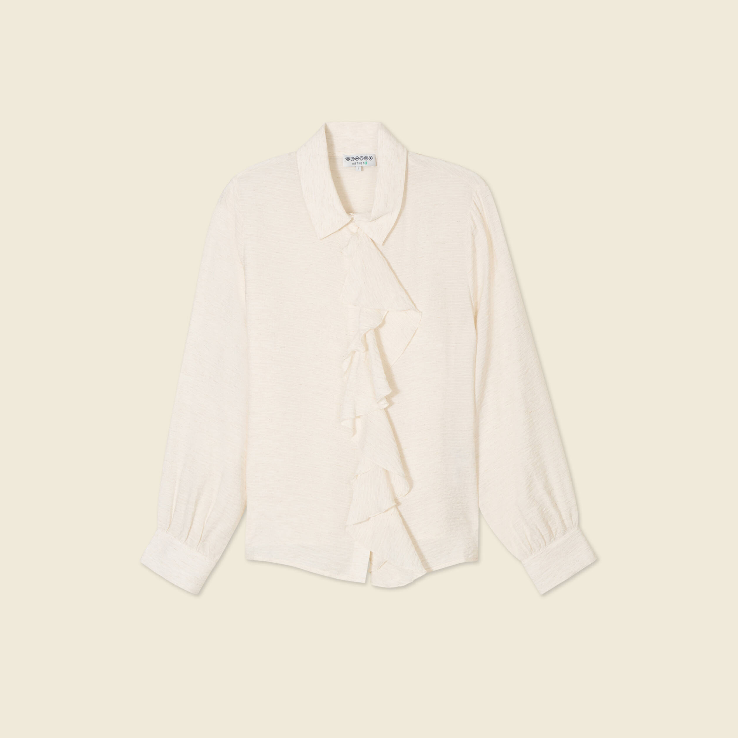chemise manches longues ecru femme Chemise manches longues ecru femme