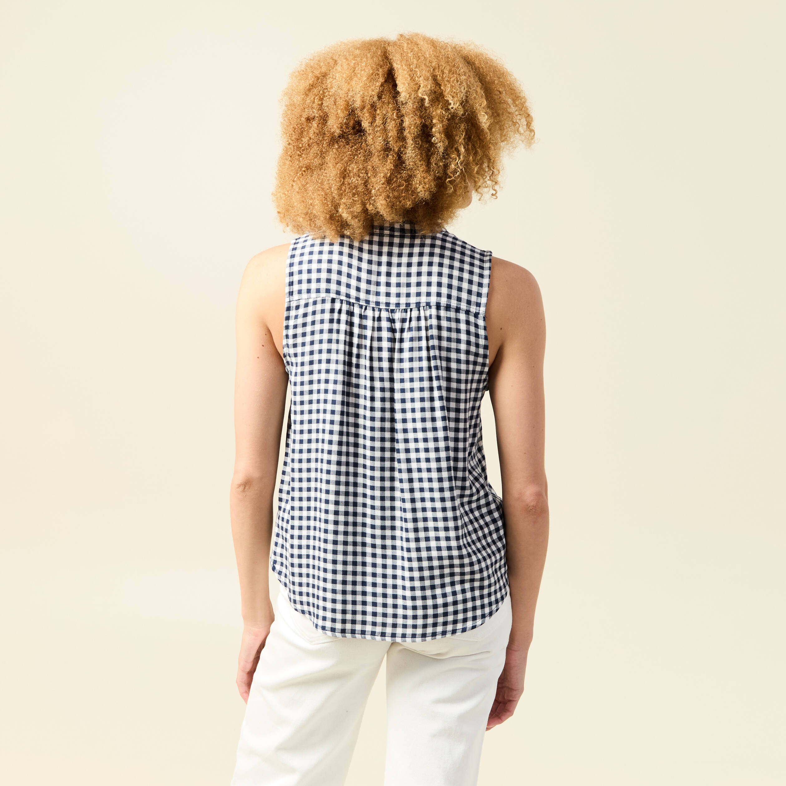 top sans manches fluide bleu marine femme Top sans manches fluide bleu marine femme