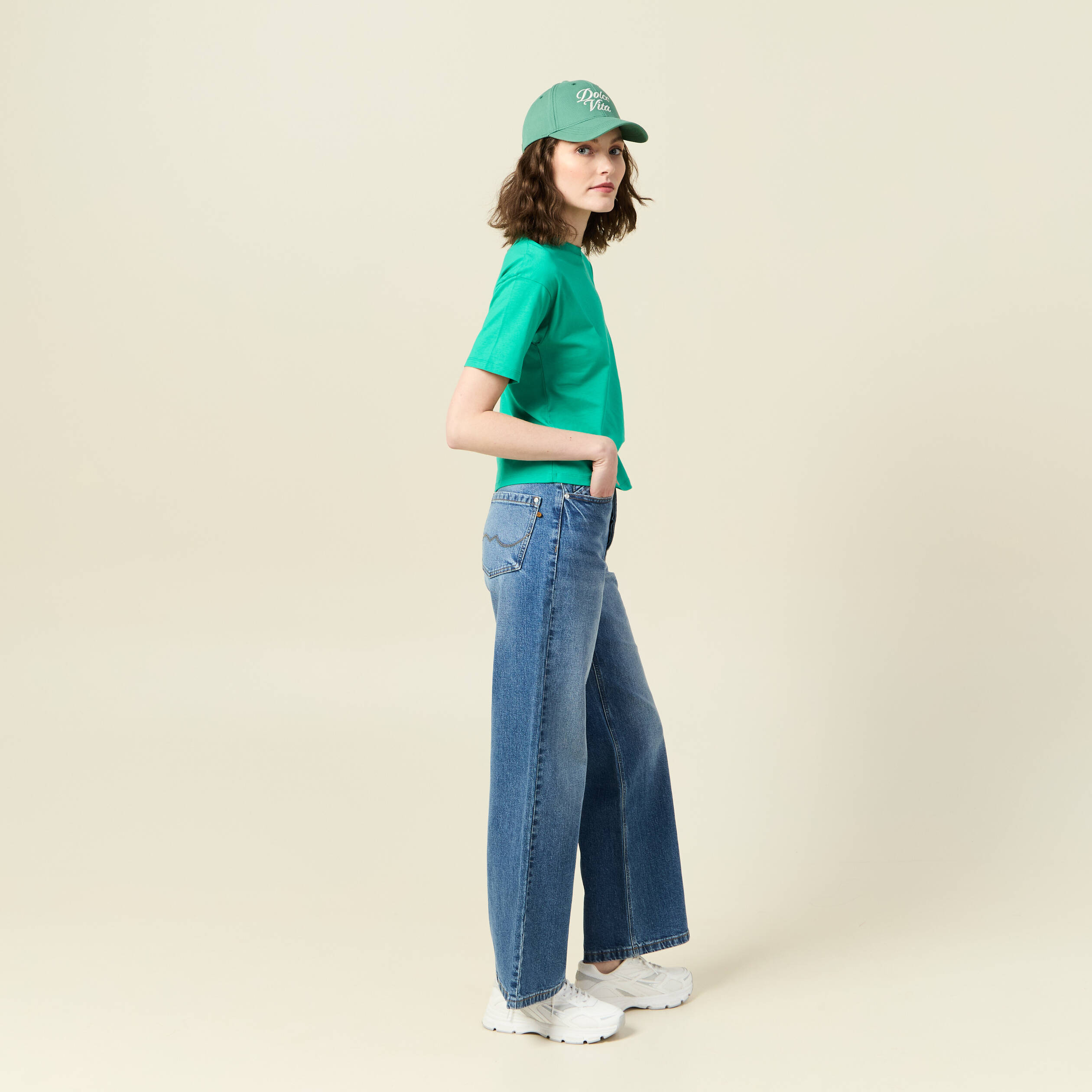 t shirt manches courtes noeud vert femme T-shirt manches courtes noeud vert femme