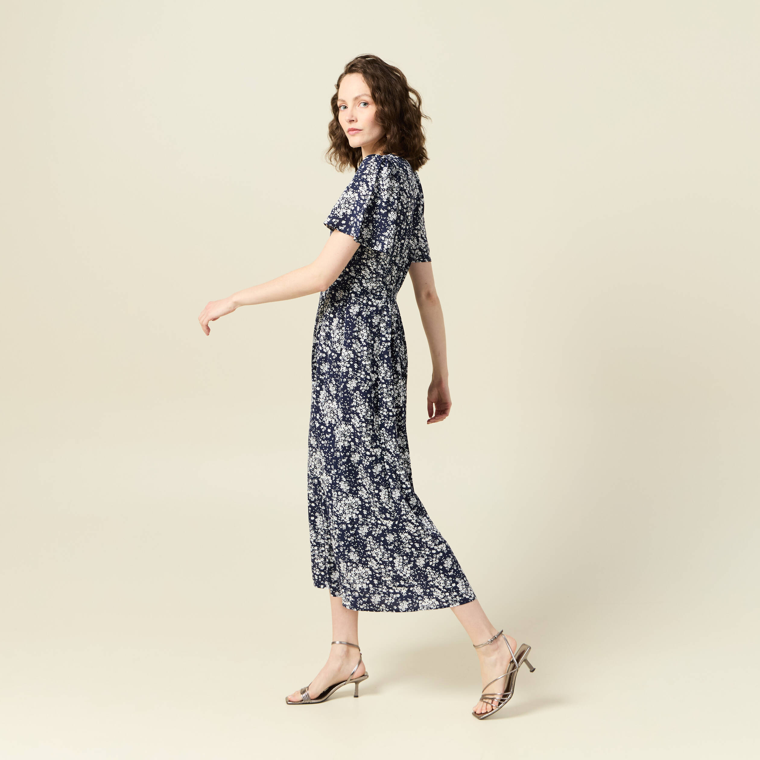 robe longue eco responsable bleu femme Robe longue éco-responsable bleu femme