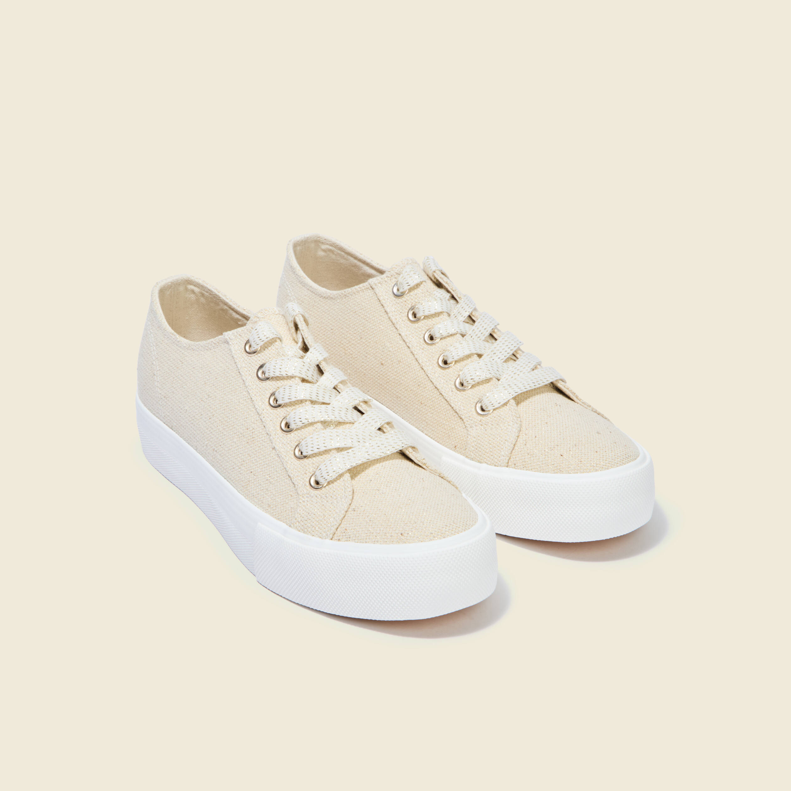 Tennis ecru femme