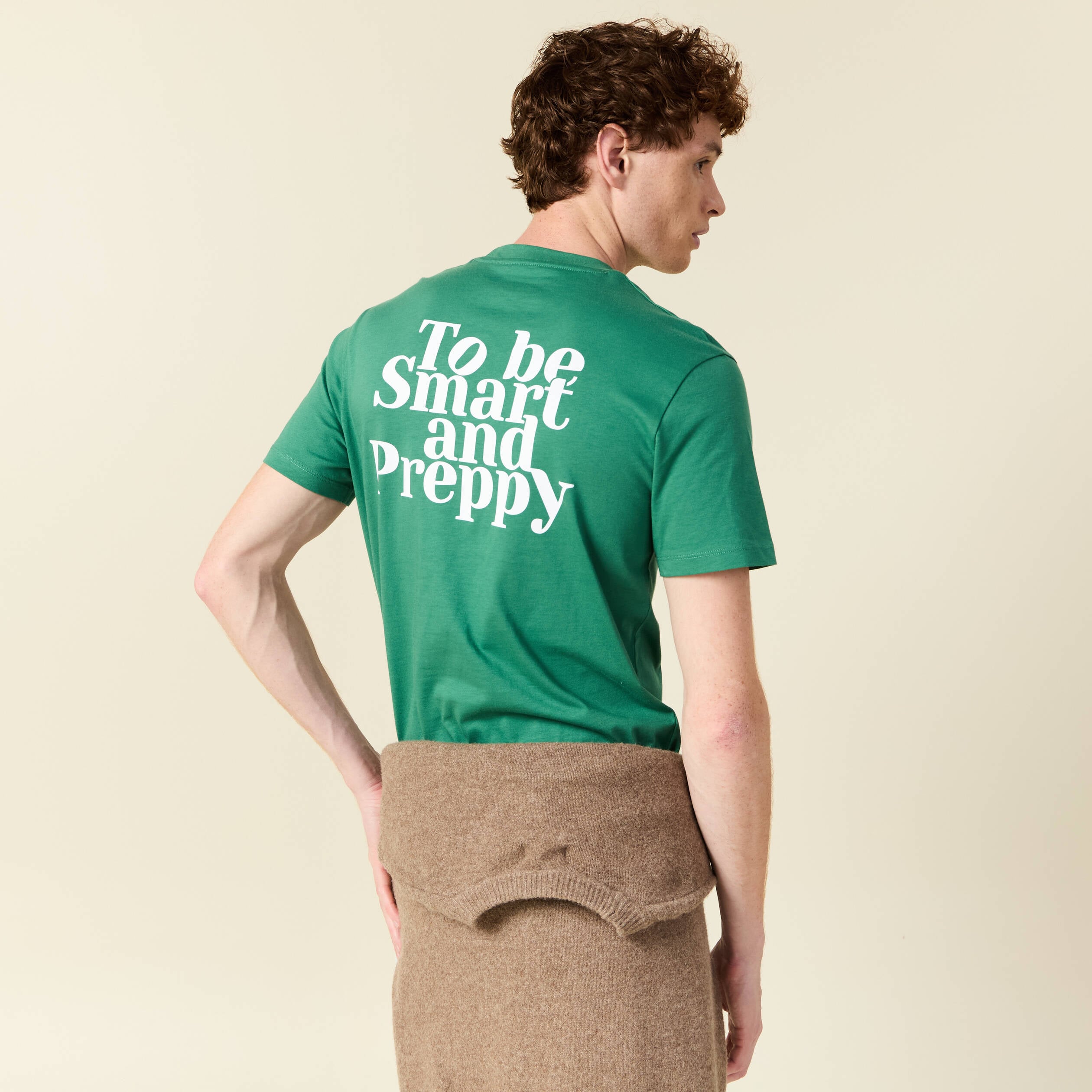 T-shirt en coton vert homme