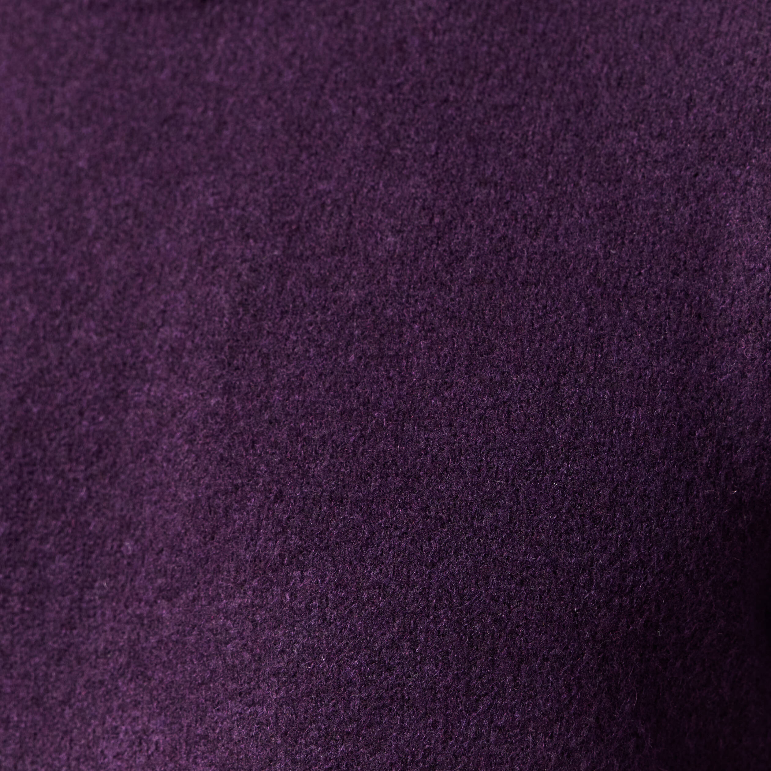 Pull manches longues col rond violet fonc&eacute; homme
