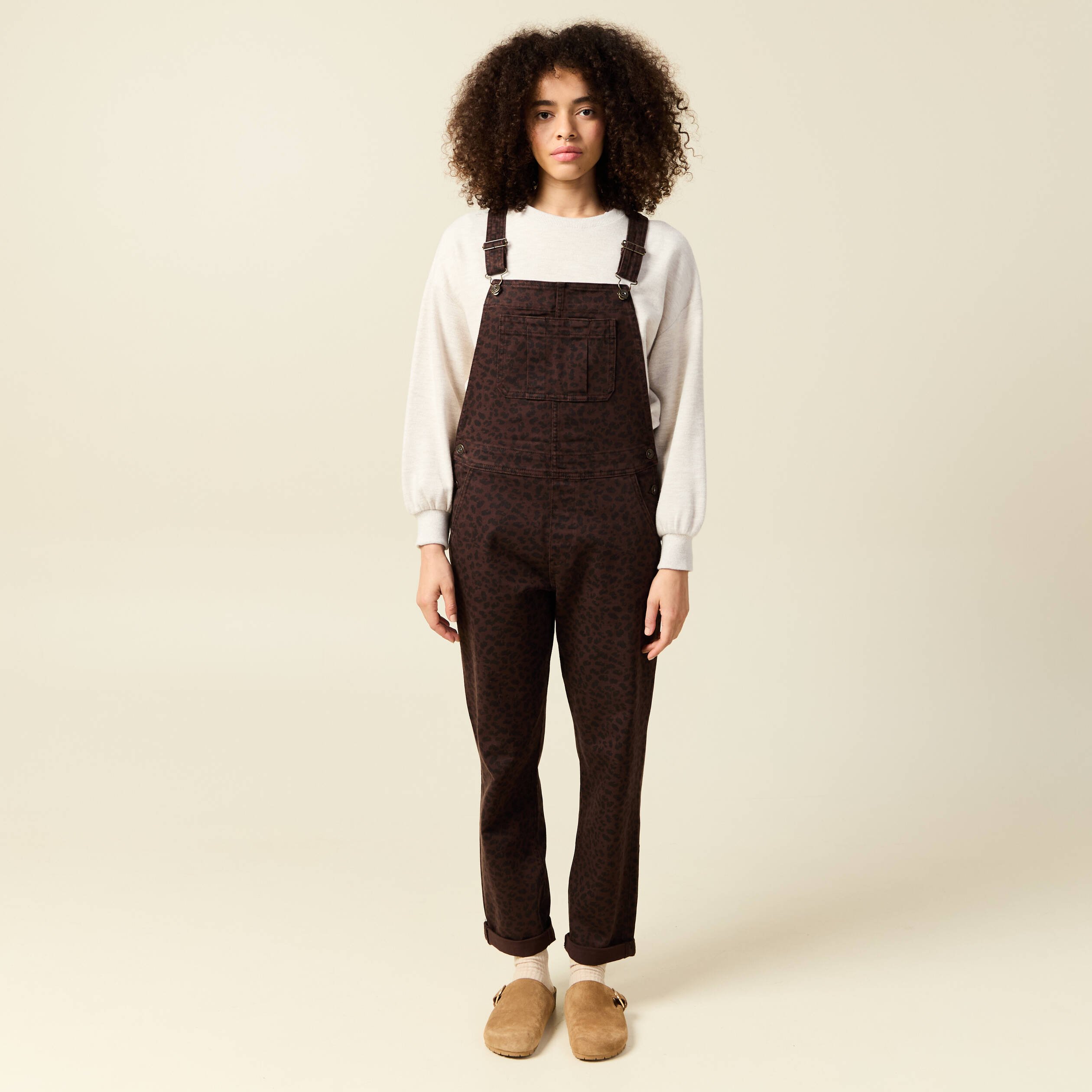 salopette en jeans marron cognac femme Salopette en jeans marron cognac femme