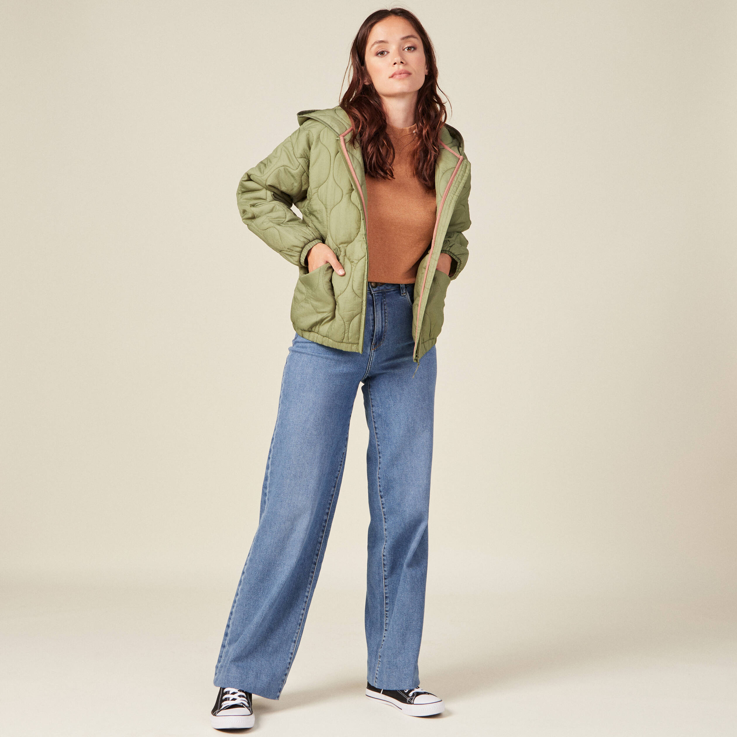 Jean marron clair femme cheap